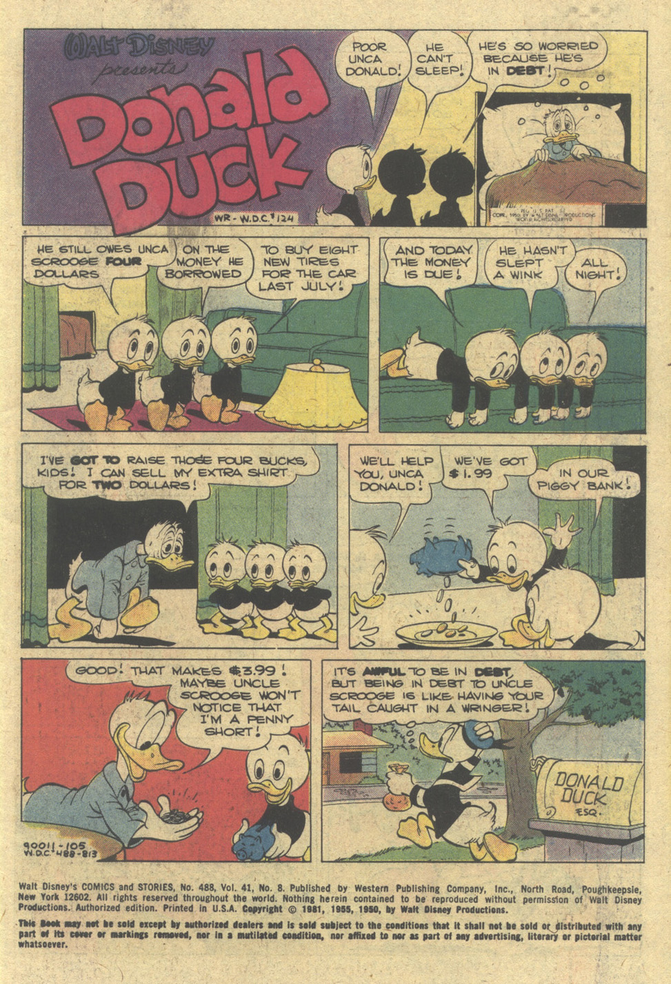 Read online Walt Disney's Comics and Stories comic -  Issue #488 - 2