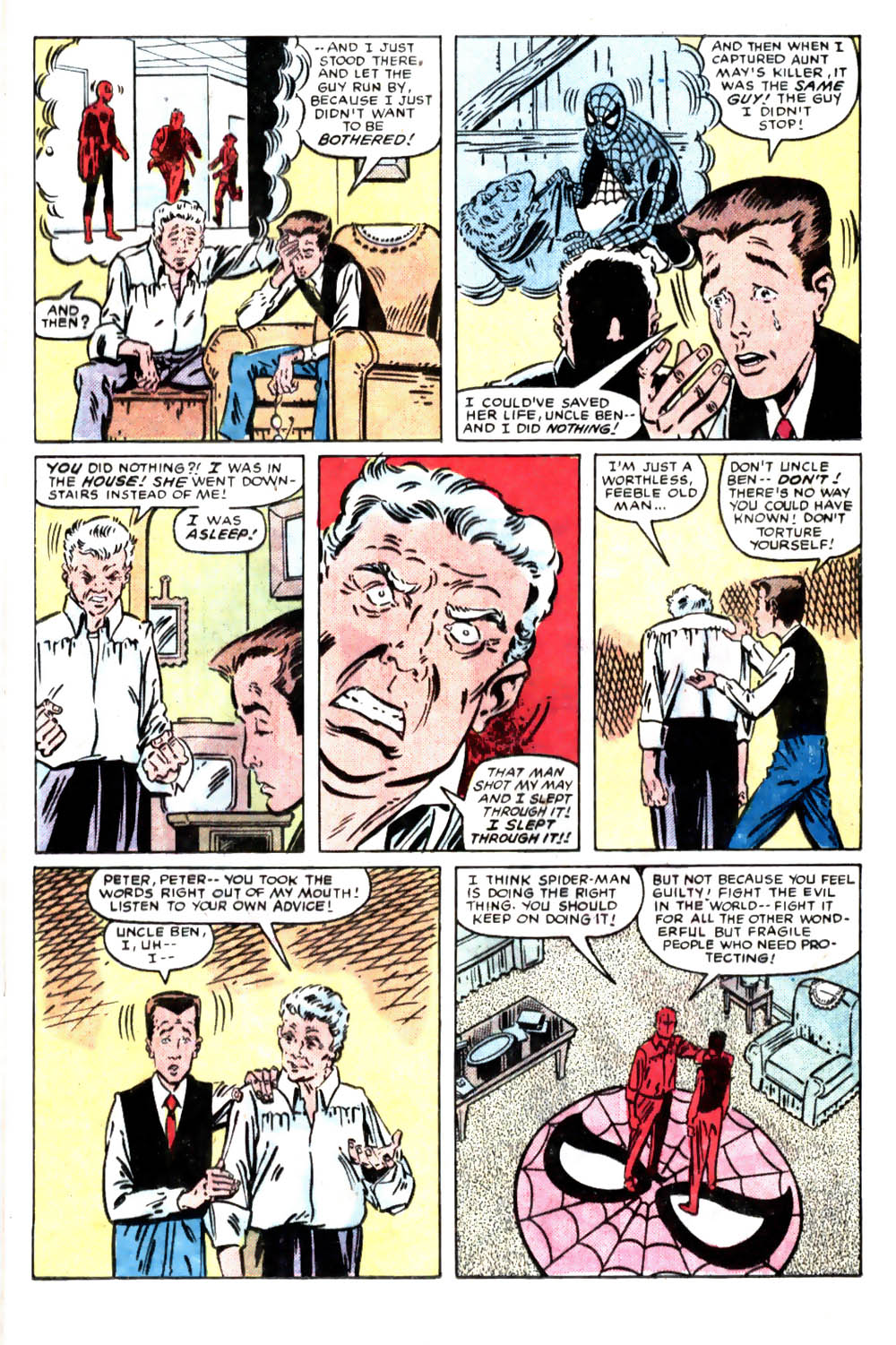 What If? (1977) issue 46 - Spiderman's uncle ben had lived - Page 12