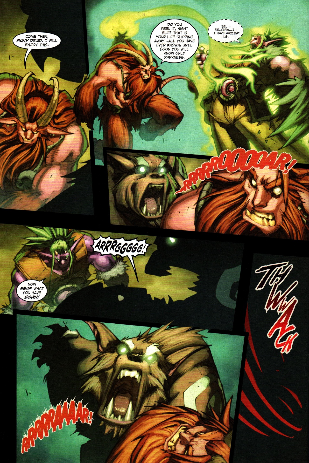 Read online World of Warcraft: Curse of the Worgen comic -  Issue #2 - 8