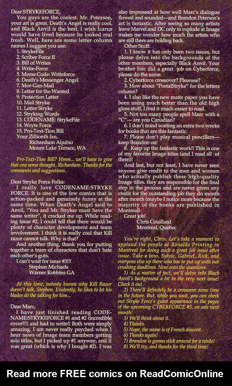 Read online Codename: Strykeforce comic -  Issue #3 - 33