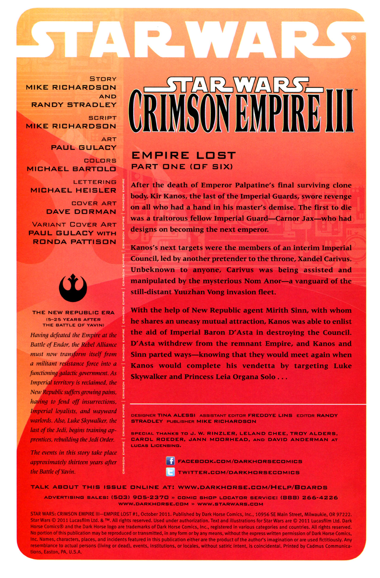 Read online Star Wars: Crimson Empire III - Empire Lost comic -  Issue #1 - 2