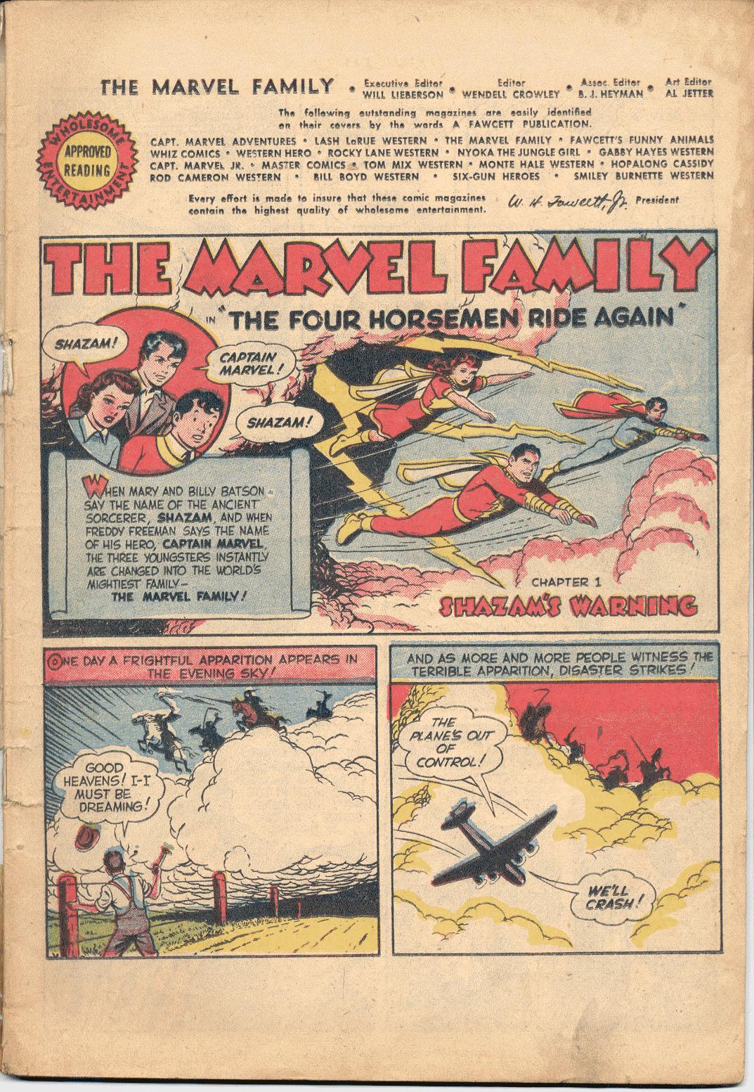 Read online The Marvel Family comic -  Issue #48 - 2