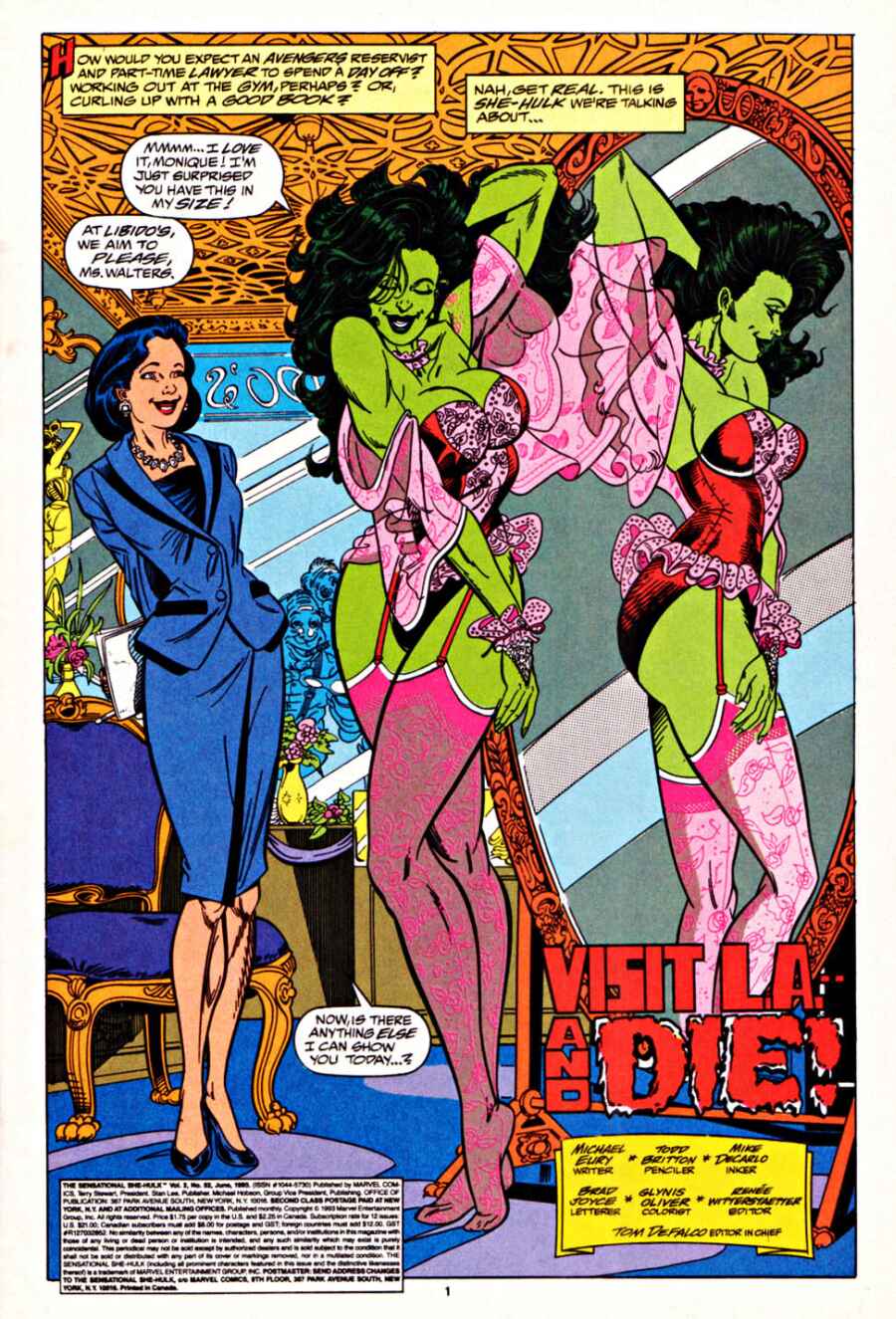 Read online The Sensational She-Hulk comic -  Issue #52 - 2