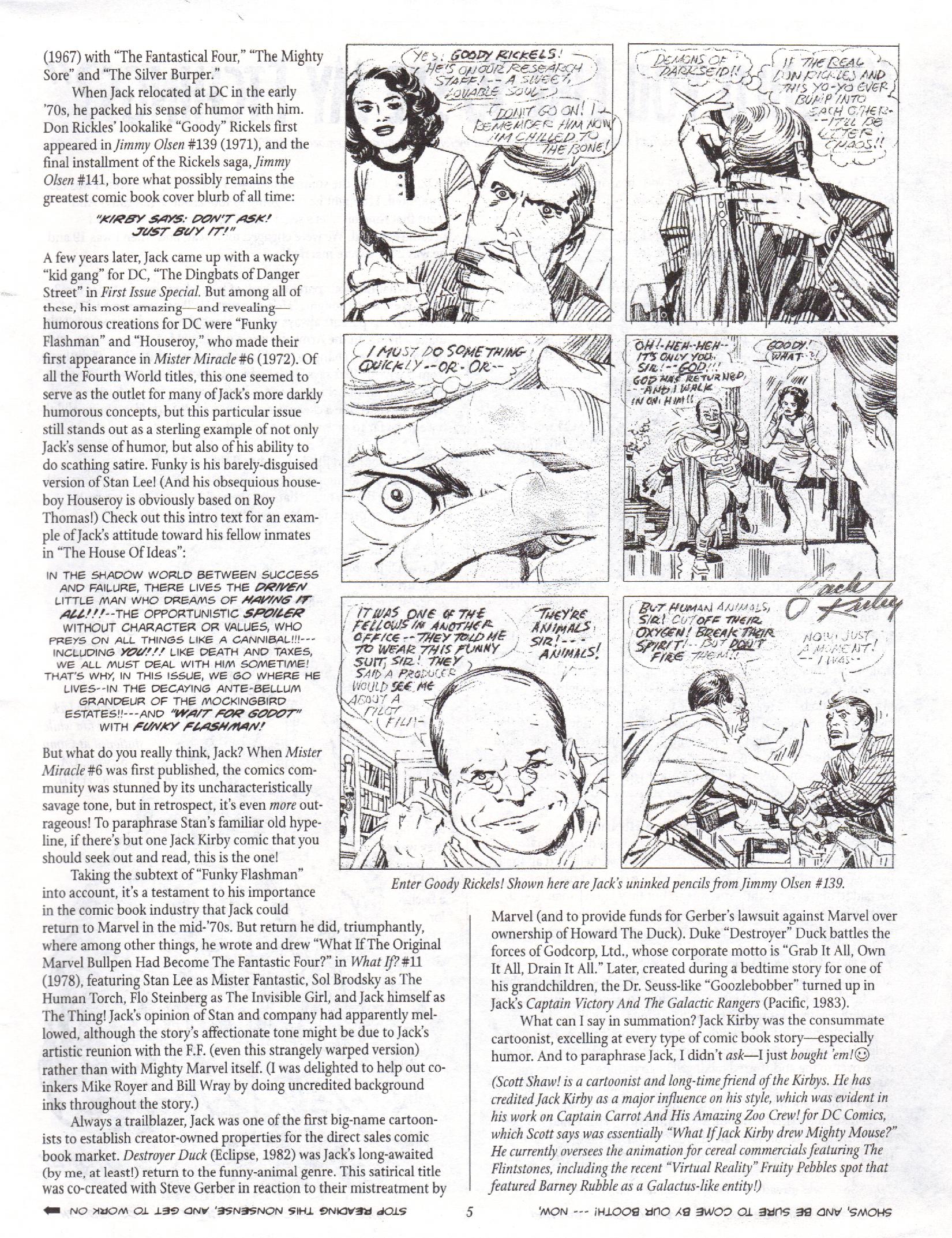 Read online The Jack Kirby Collector comic -  Issue #10 - 5
