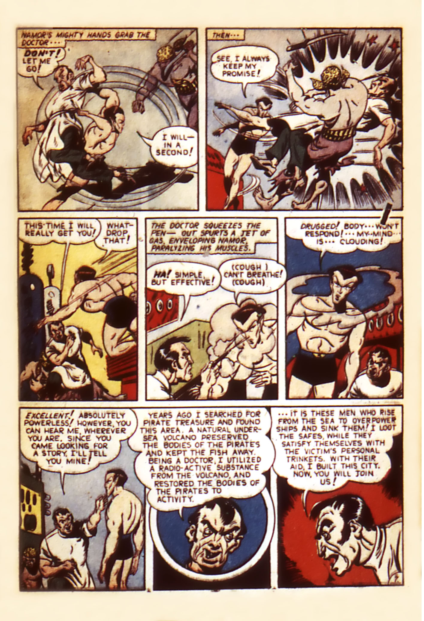 Read online Sub-Mariner Comics comic -  Issue #7 - 9
