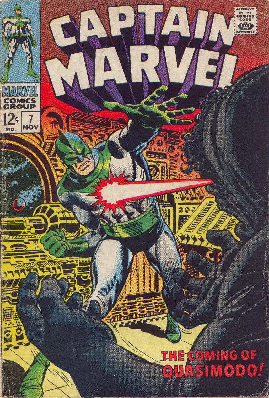 Read online Captain Marvel (1968) comic -  Issue #7 - 1