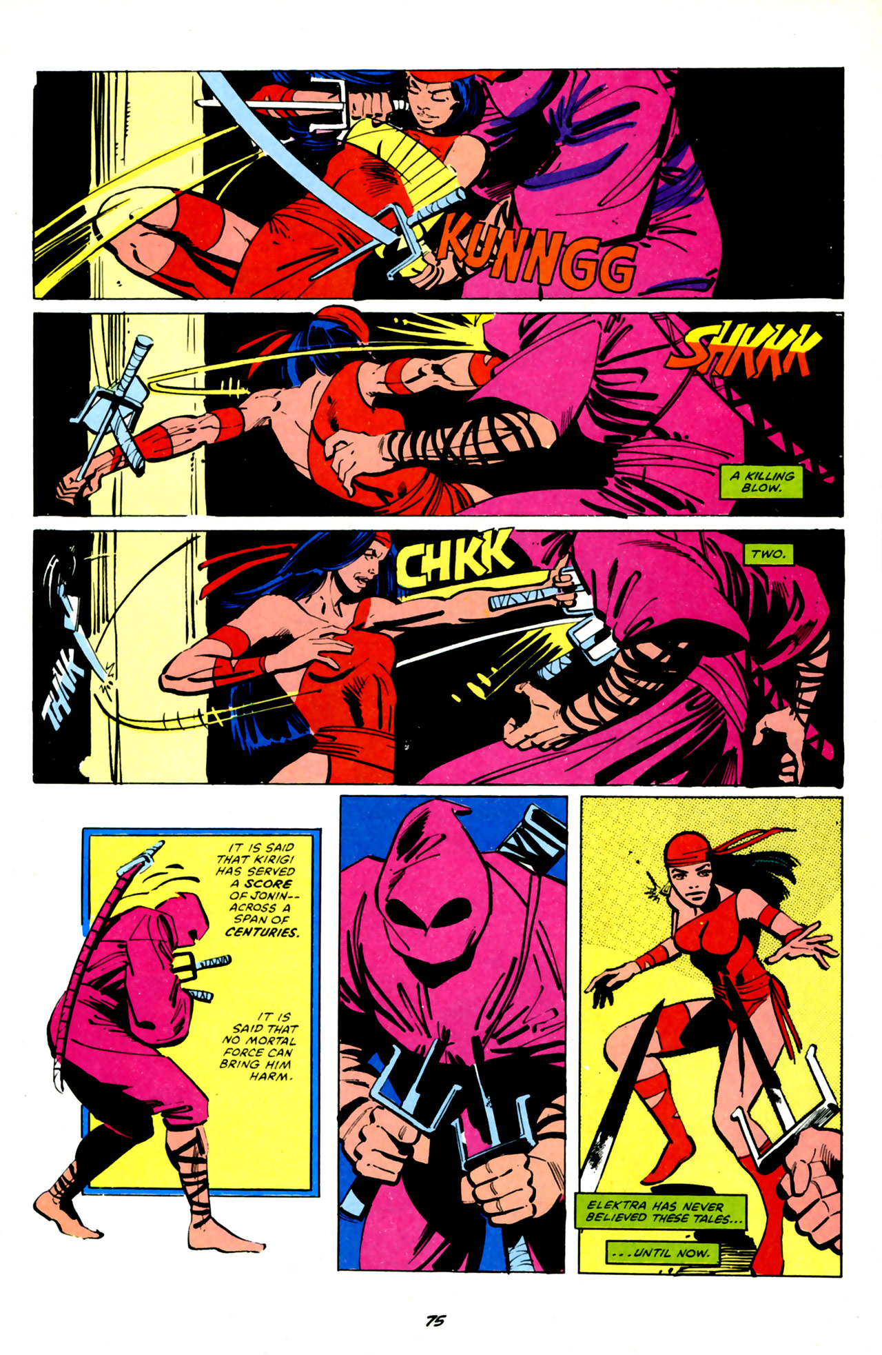 Read online Elektra Megazine comic -  Issue #1 - 76