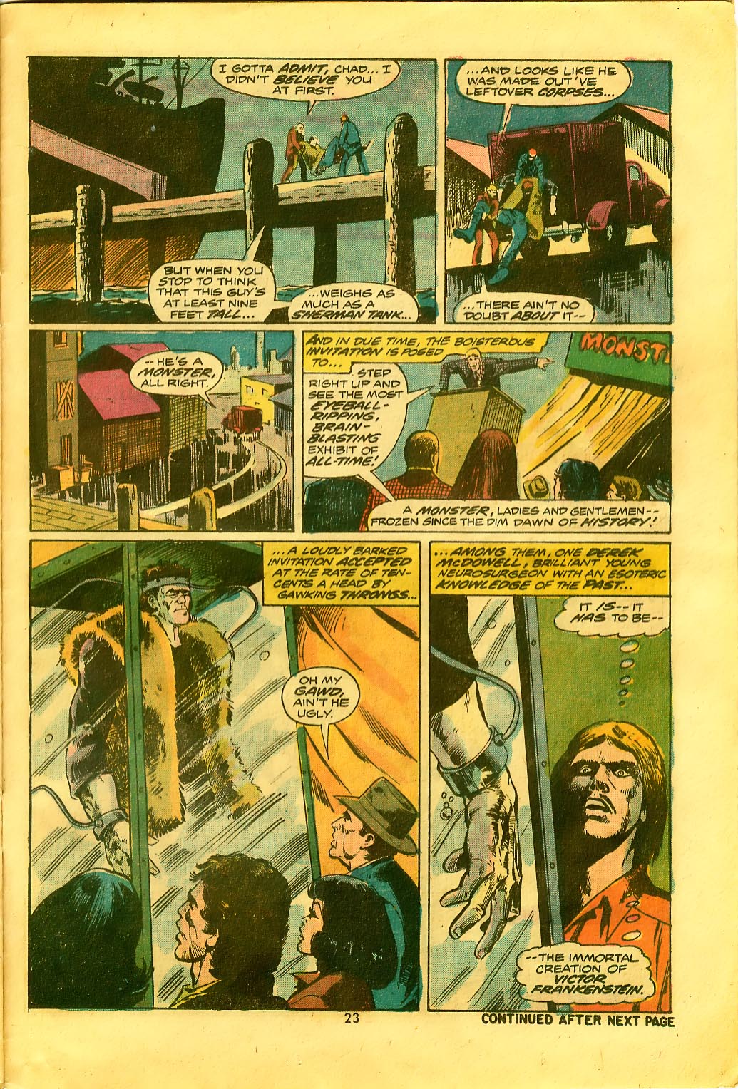 Read online Frankenstein (1973) comic -  Issue #12 - 16
