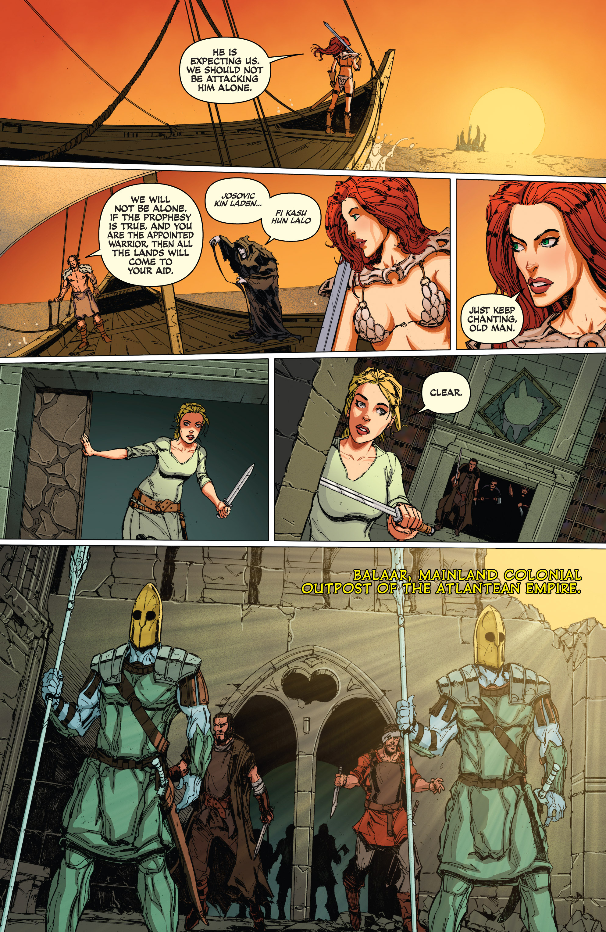 Read online Red Sonja: Atlantis Rises comic -  Issue #4 - 7