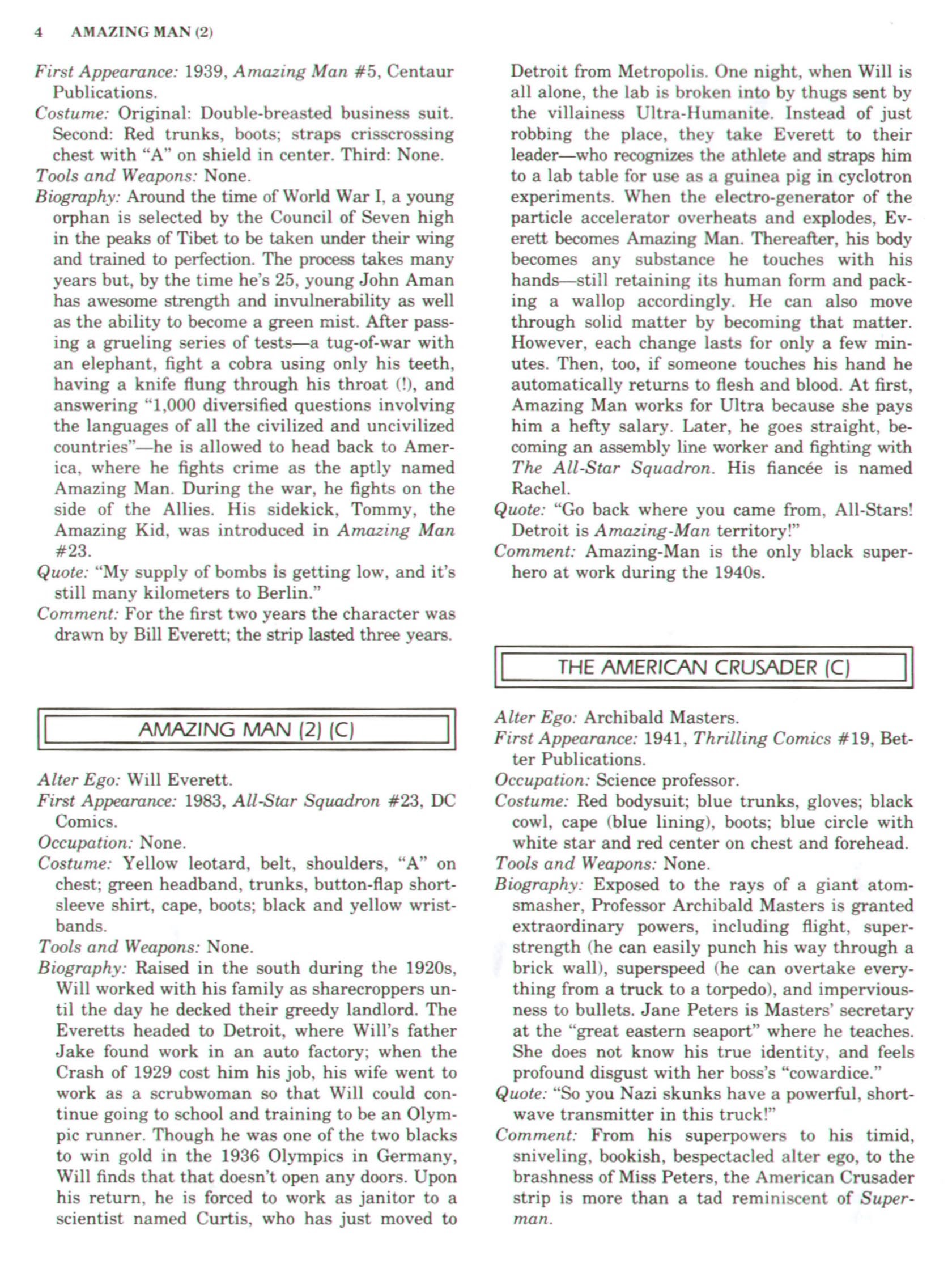 Read online The Encyclopedia of Superheroes comic -  Issue # TPB (Part 1) - 14