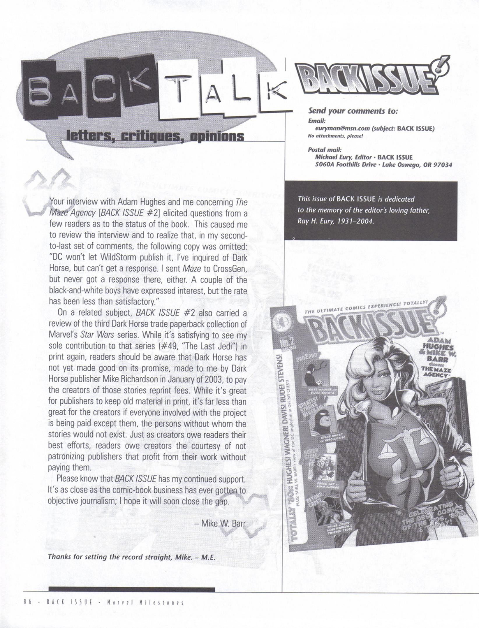 Read online Back Issue comic -  Issue #4 - 88