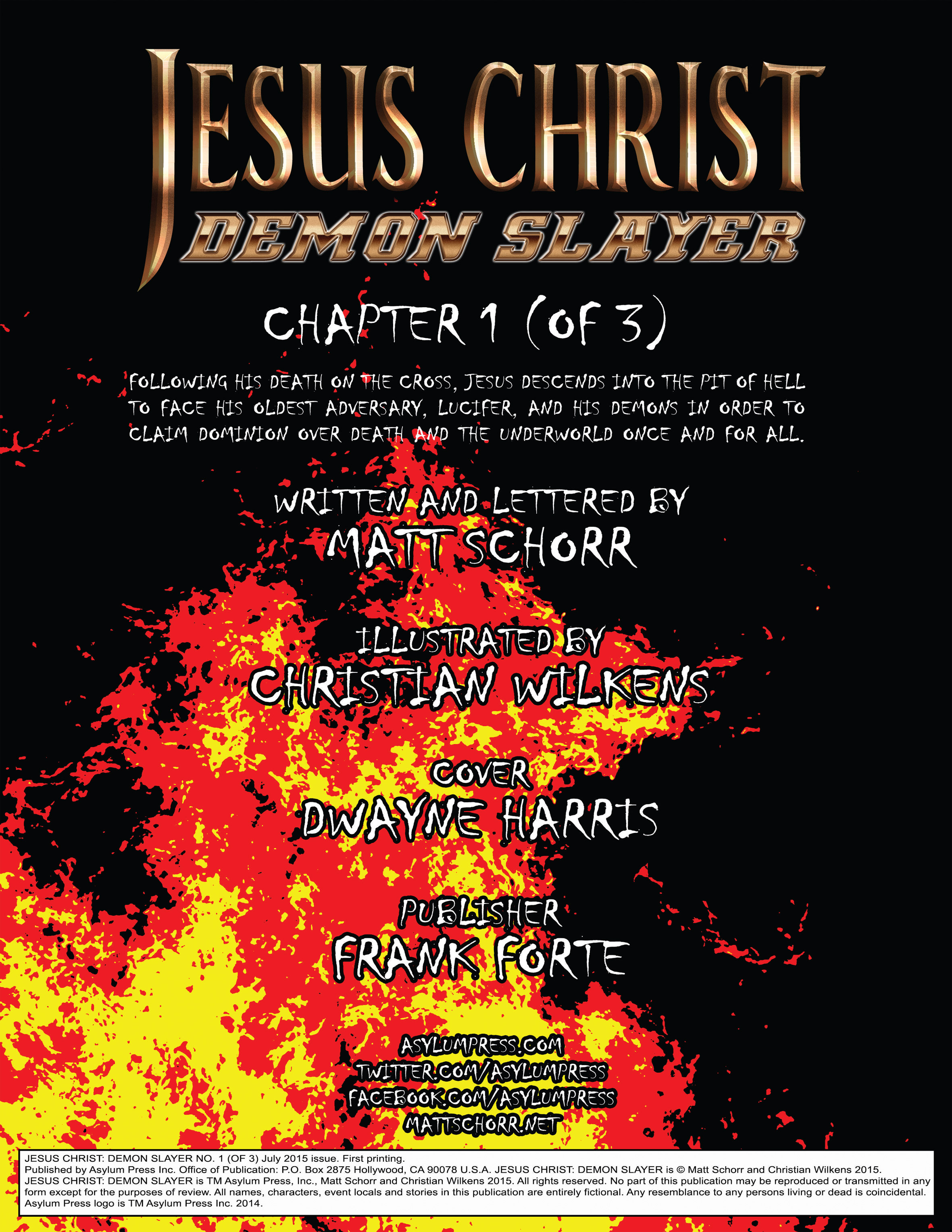 Read online Jesus Christ Demon Slayer comic -  Issue #1 - 2