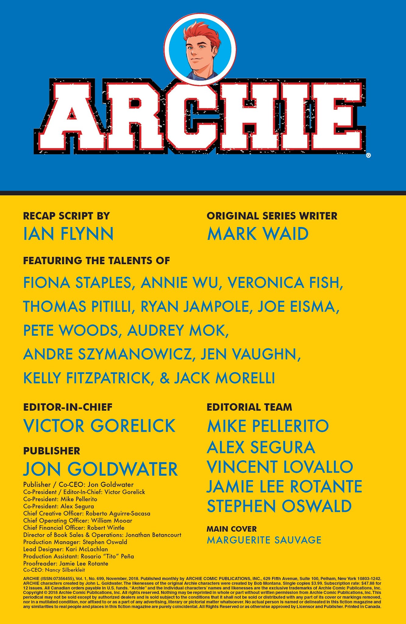 Read online Archie (2015) comic -  Issue #699 - 2