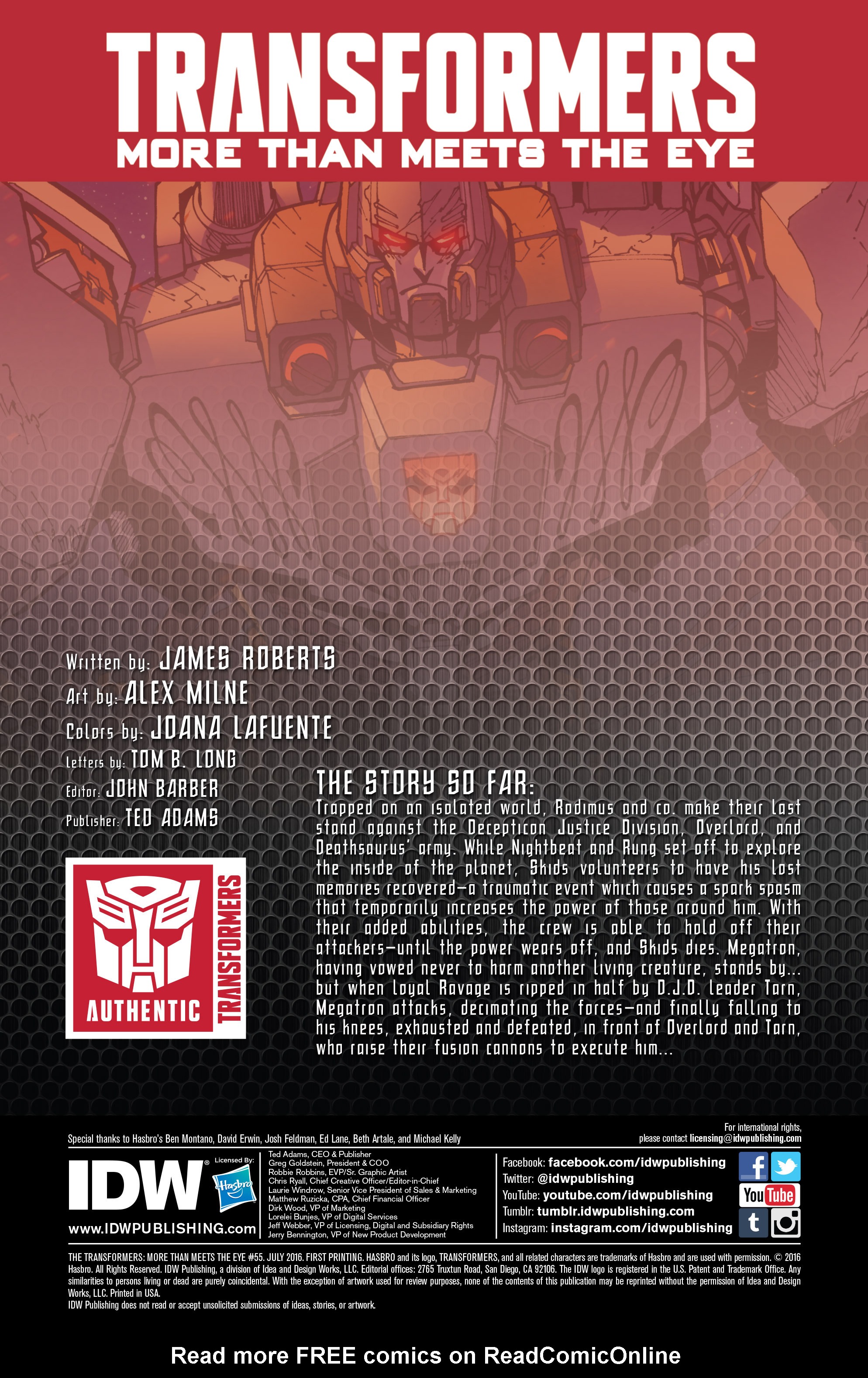 Read online The Transformers: More Than Meets The Eye comic -  Issue #55 - 2