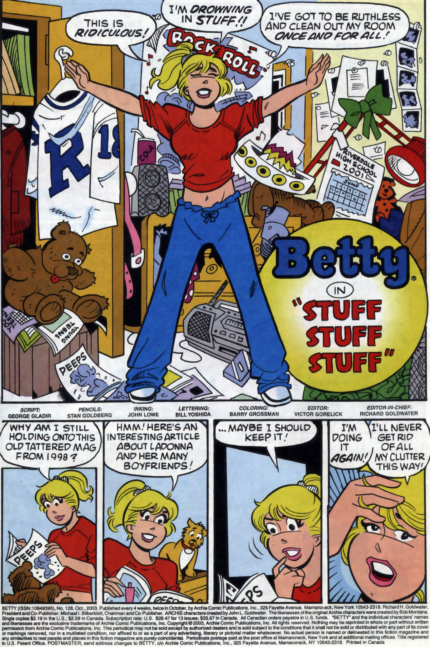 Read online Betty comic -  Issue #128 - 2