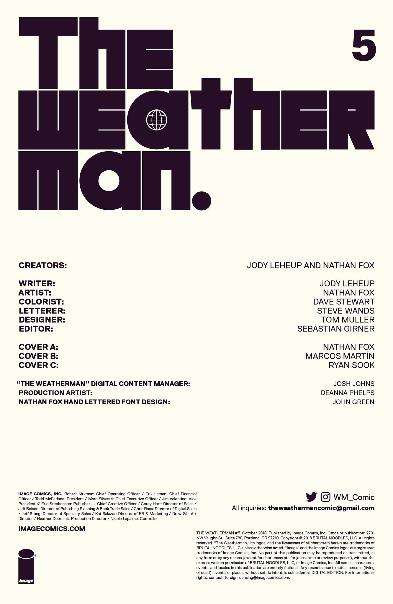 Read online The Weatherman comic -  Issue #5 - 2