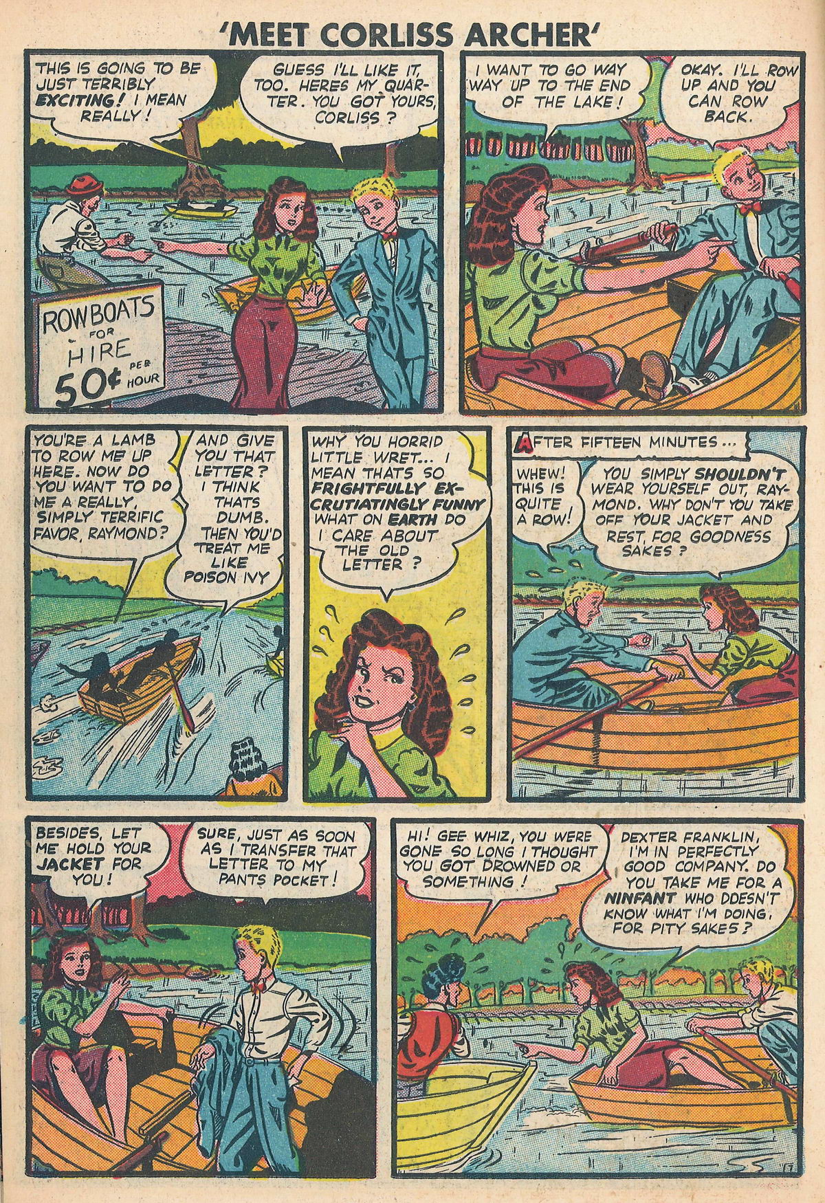 Read online Meet Corliss Archer comic -  Issue #2 - 8