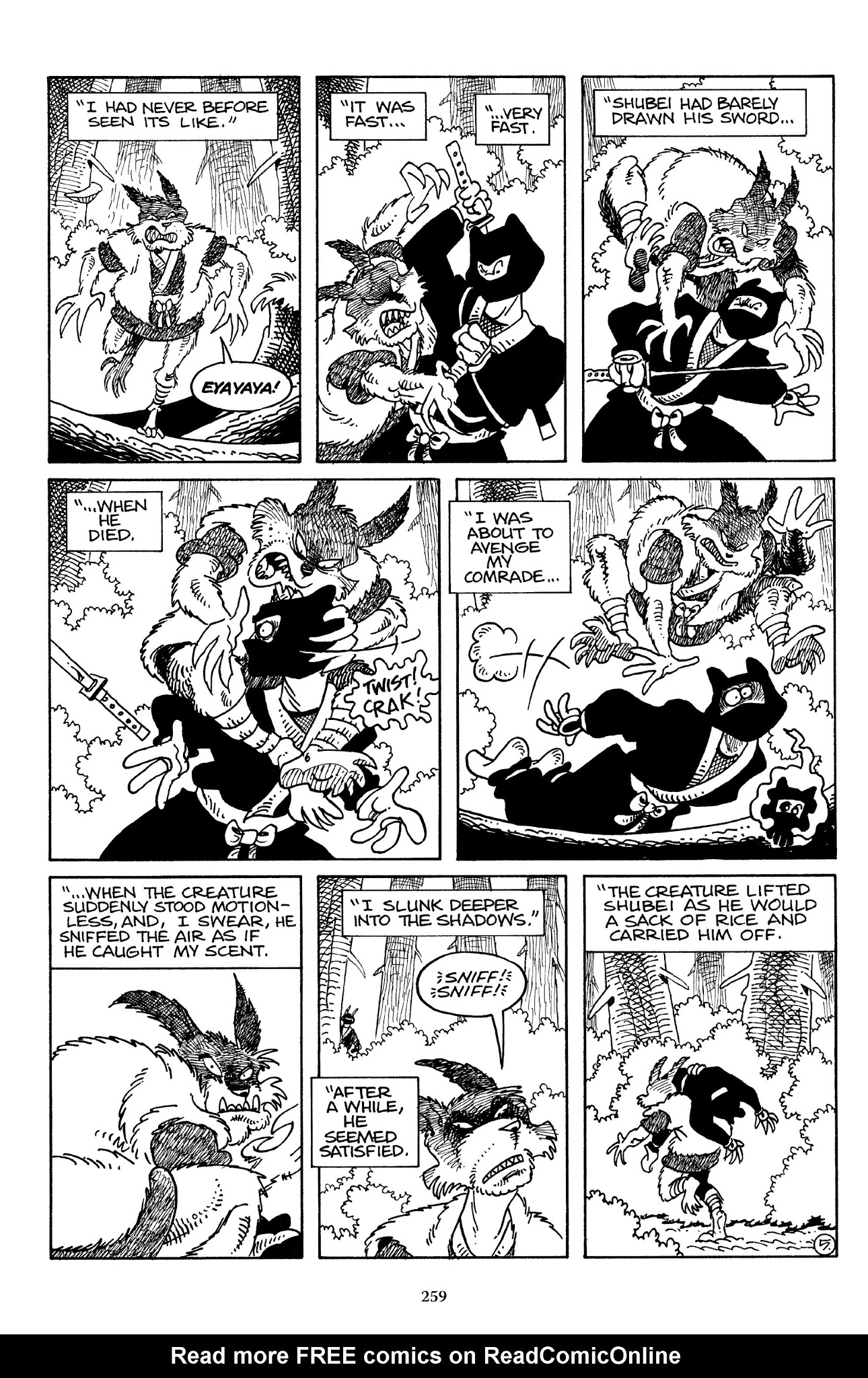 Read online The Usagi Yojimbo Saga comic -  Issue # TPB 3 - 256