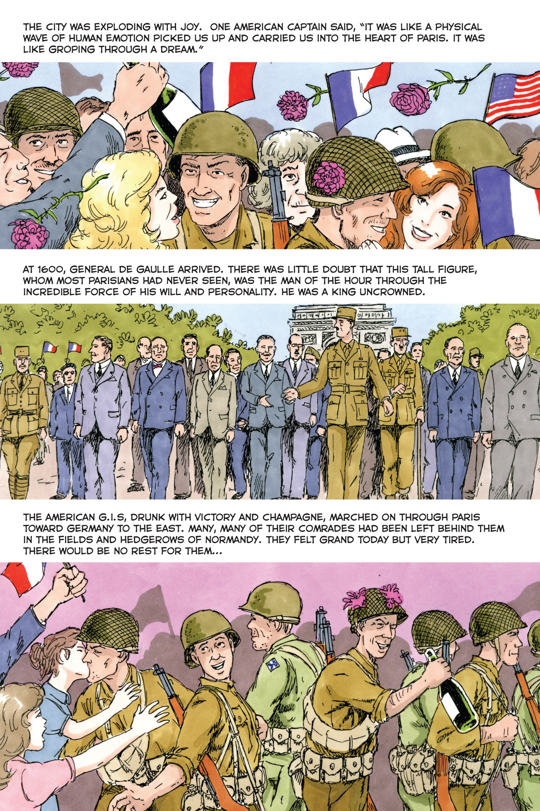 Read online Normandy: A Graphic History of D-Day, the Allied Invasion of Hitler's Fortress Europe comic -  Issue # TPB - 103