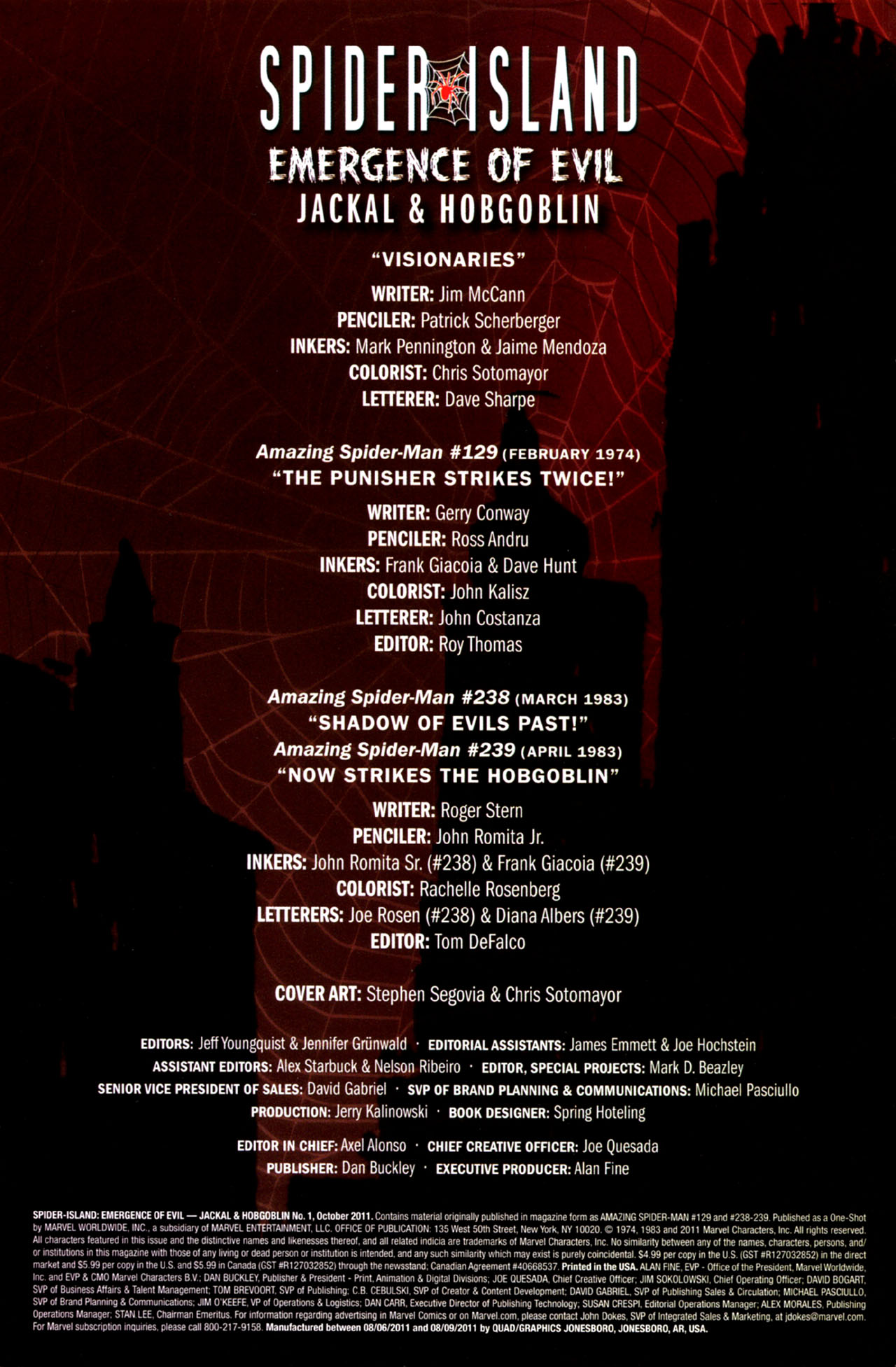 Read online Spider-Island: Emergence of Evil - Jackal & Hobgoblin comic -  Issue # Full - 2