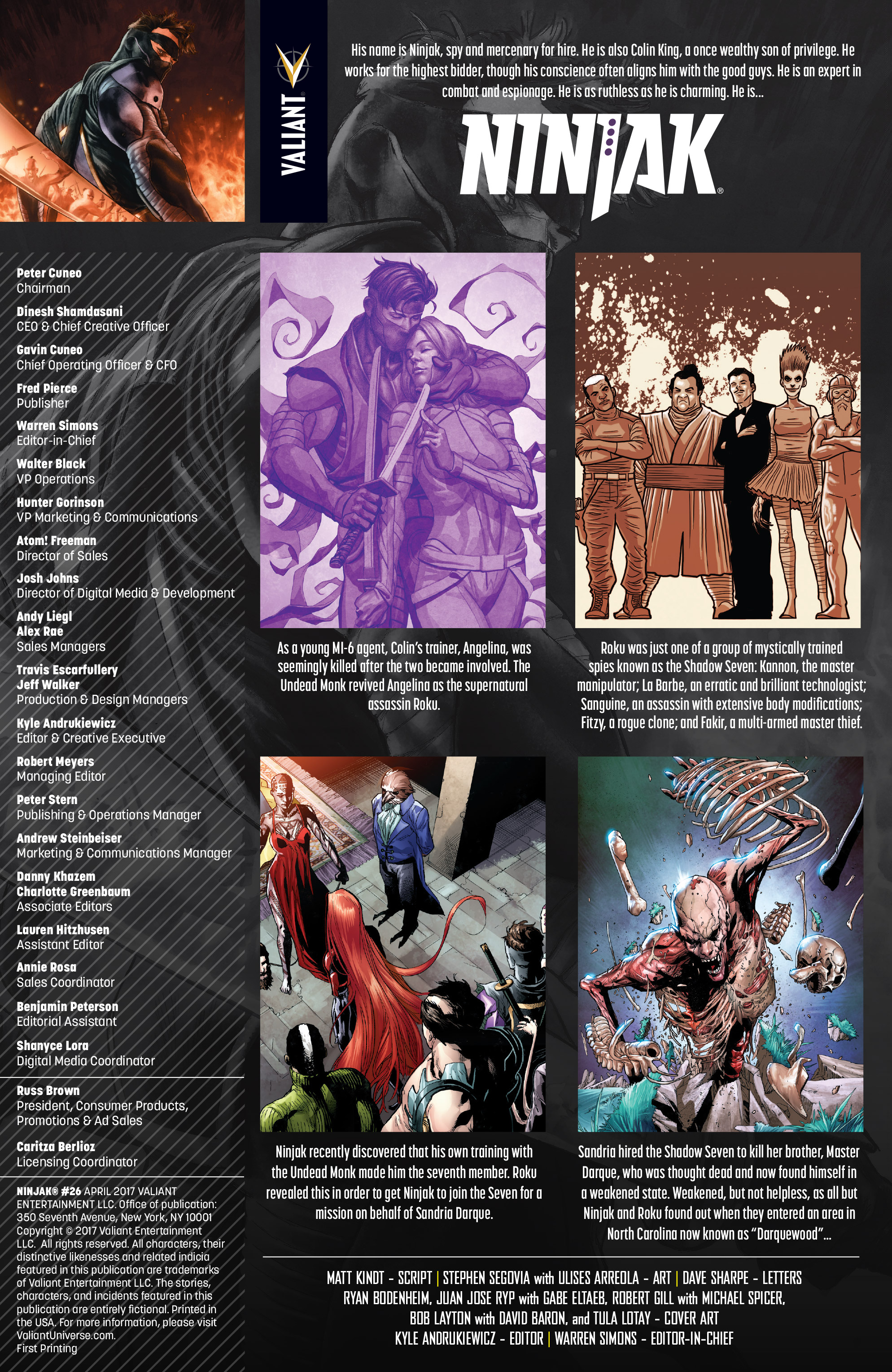Read online Ninjak (2015) comic -  Issue #26 - 2