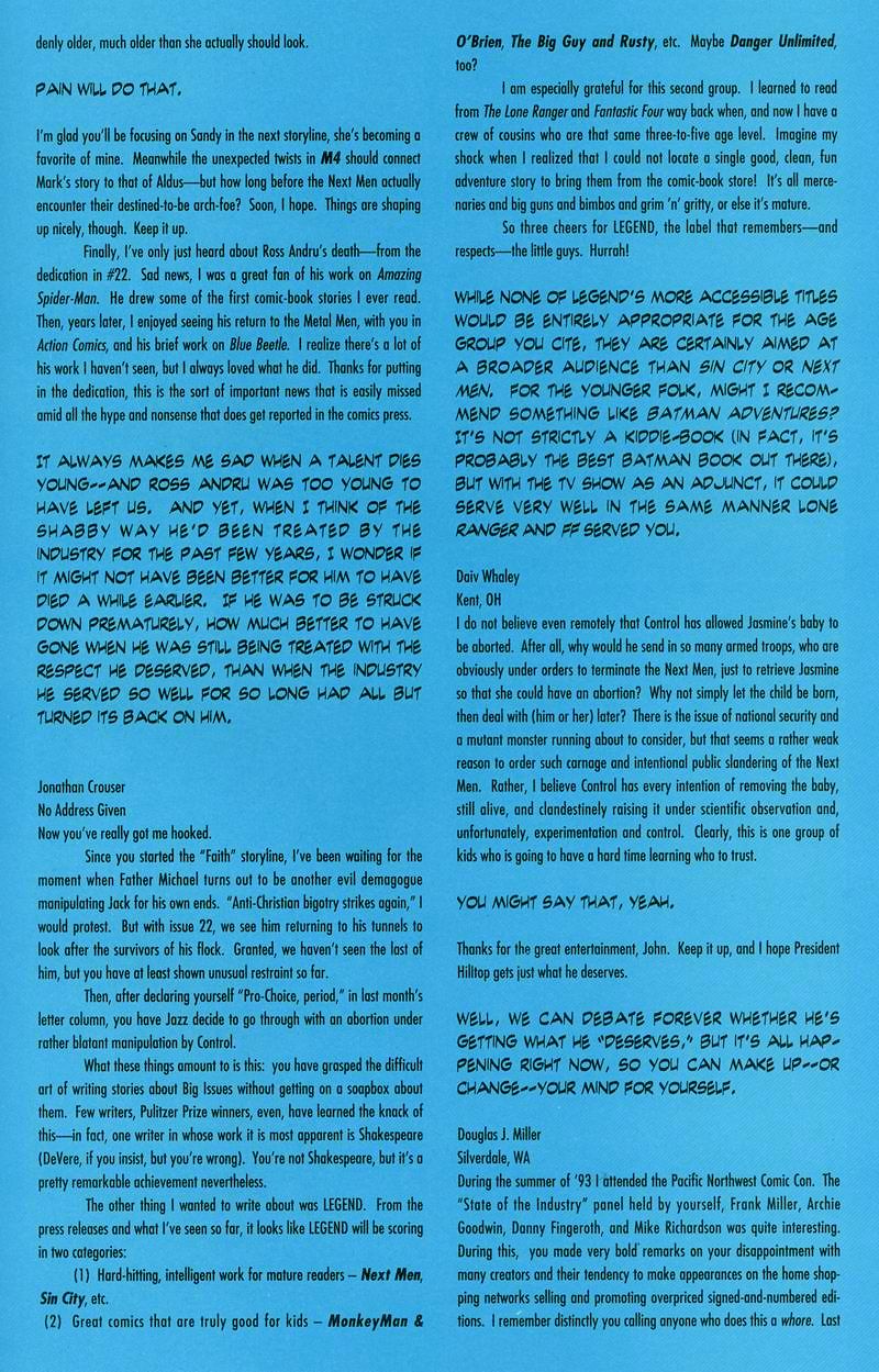 Read online John Byrne's Next Men (1992) comic -  Issue #28 - 29