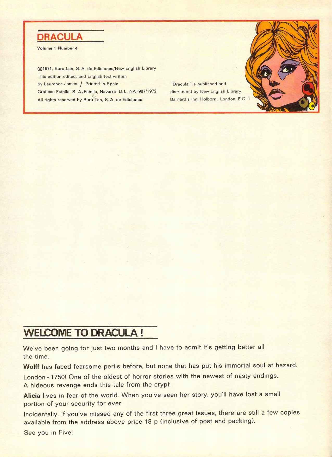Read online Dracula (1971) comic -  Issue #4 - 2