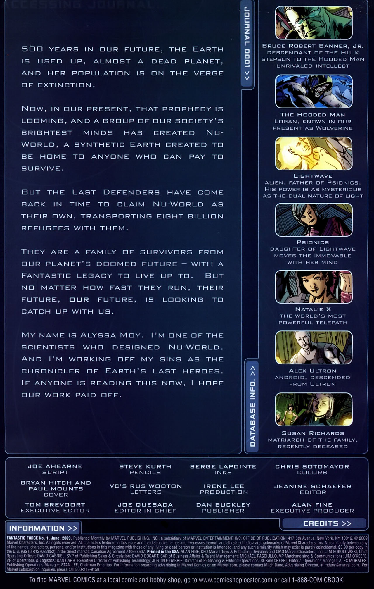 Read online Fantastic Force (2009) comic -  Issue #1 - 2