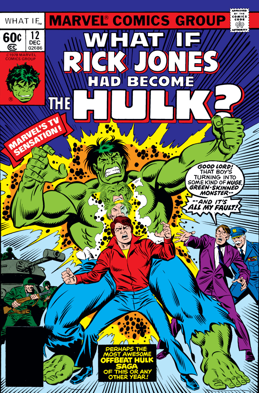 Read online What If? (1977) comic -  Issue #12 - Rick Jones had become the Hulk - 1
