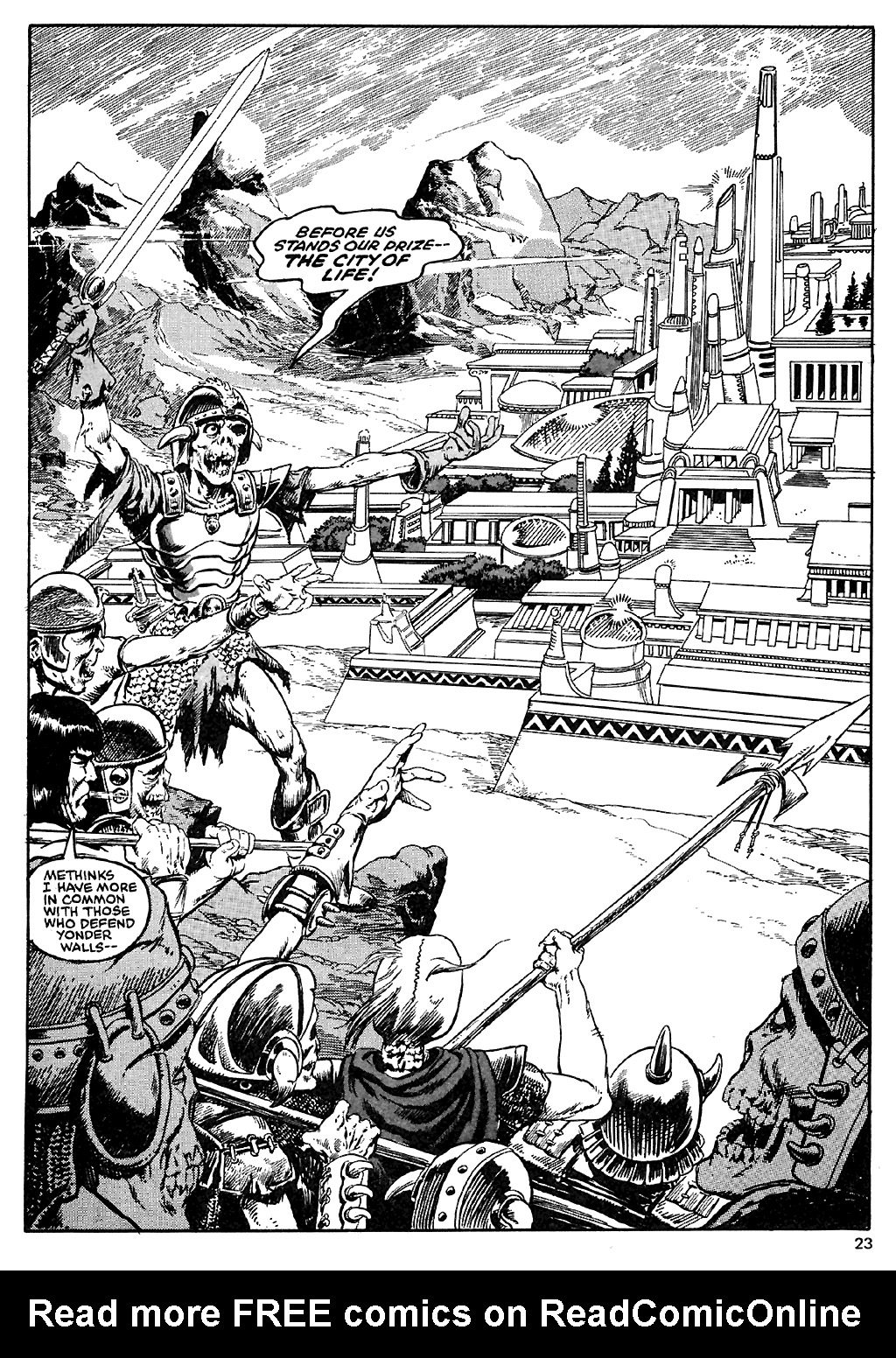 Read online The Savage Sword Of Conan comic -  Issue #110 - 23