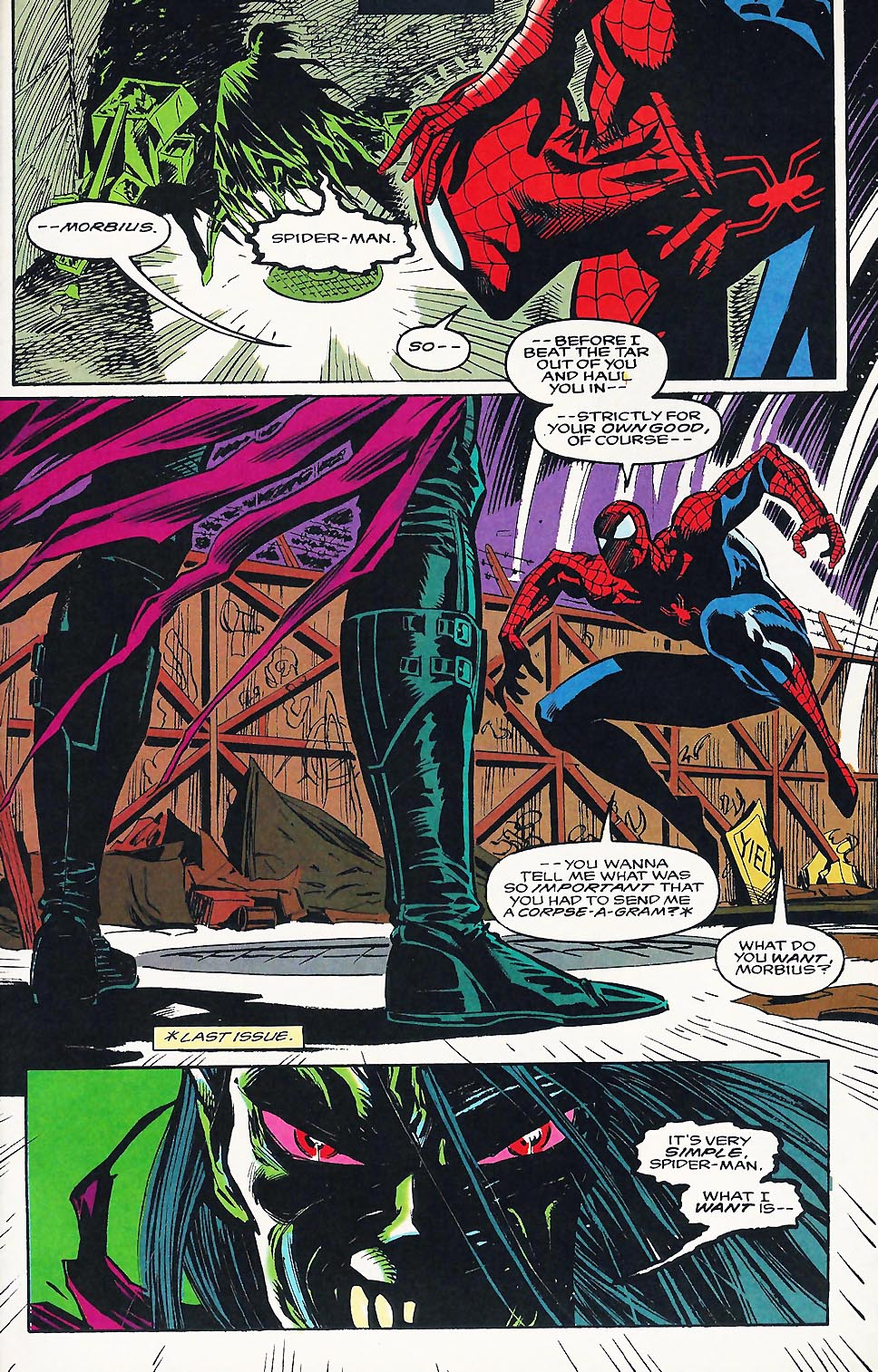 Read online Morbius: The Living Vampire (1992) comic -  Issue #3 - 4
