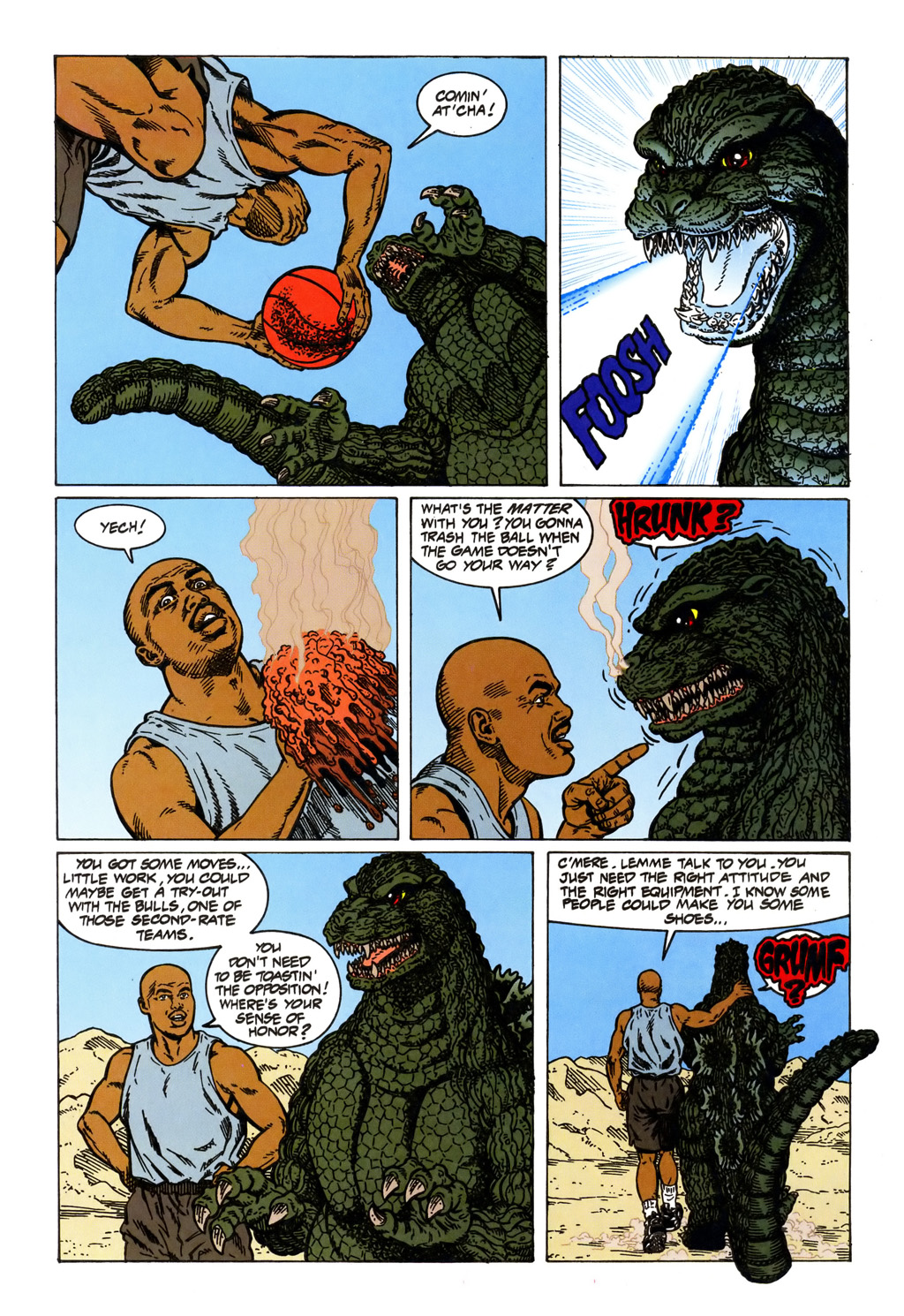 Read online Godzilla vs. Barkley comic -  Issue # Full - 23