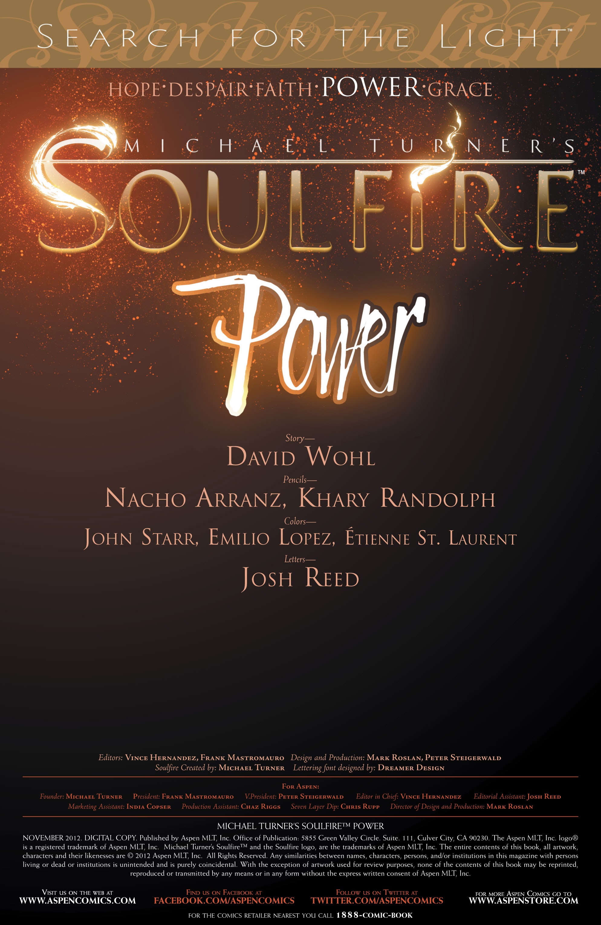 Read online Soulfire: Search For the Light comic -  Issue # TPB - 73