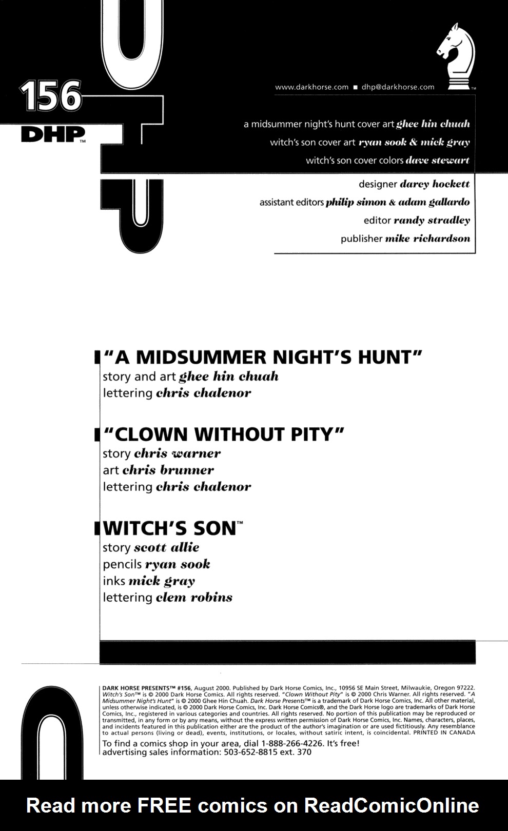 Read online Dark Horse Presents (1986) comic -  Issue #156 - 20