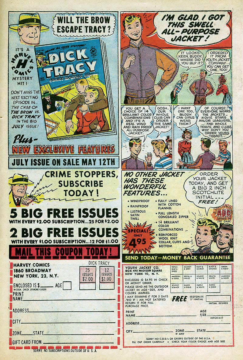 Read online Dick Tracy comic -  Issue #28 - 23