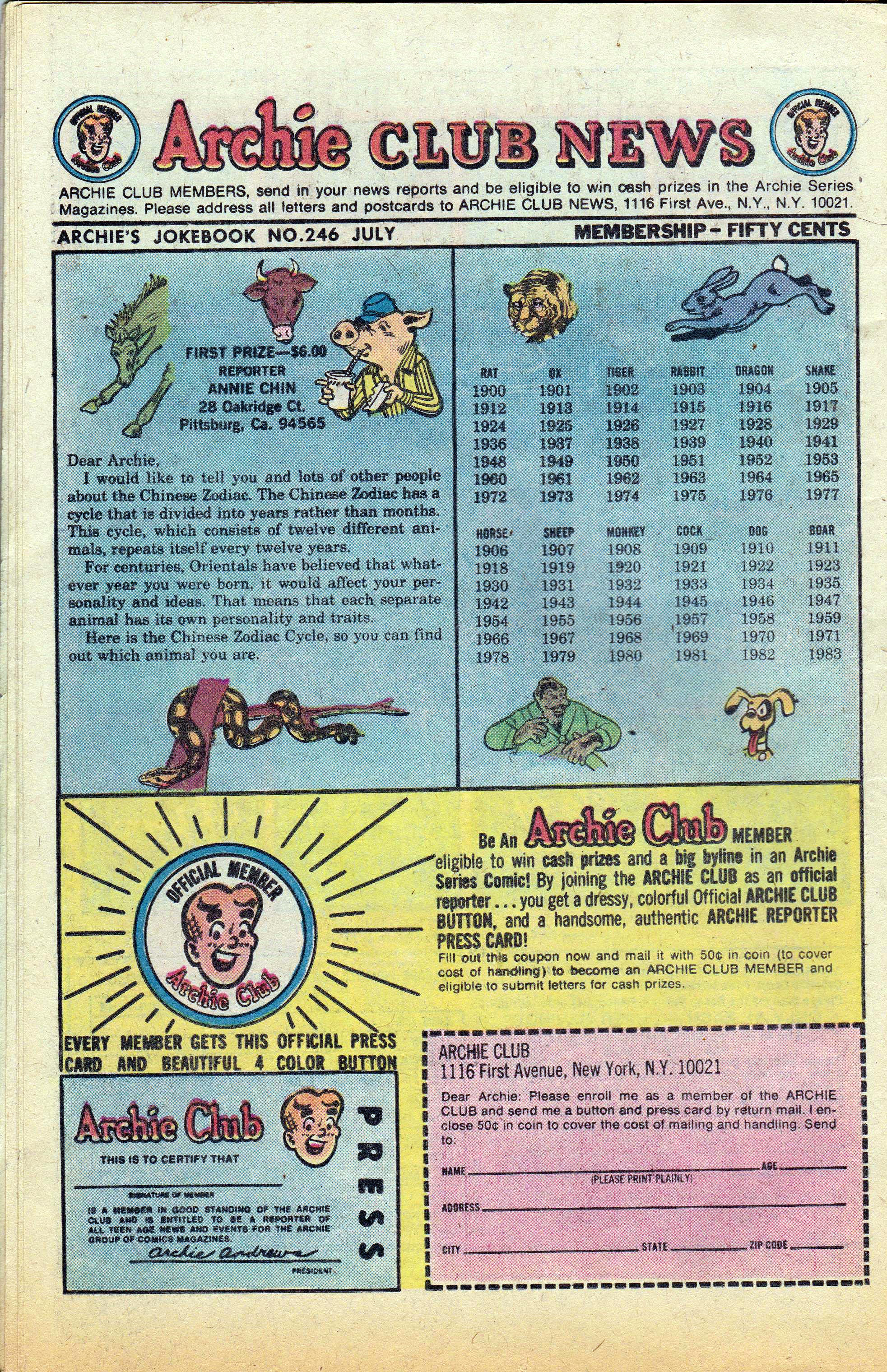Read online Archie's Joke Book Magazine comic -  Issue #246 - 26