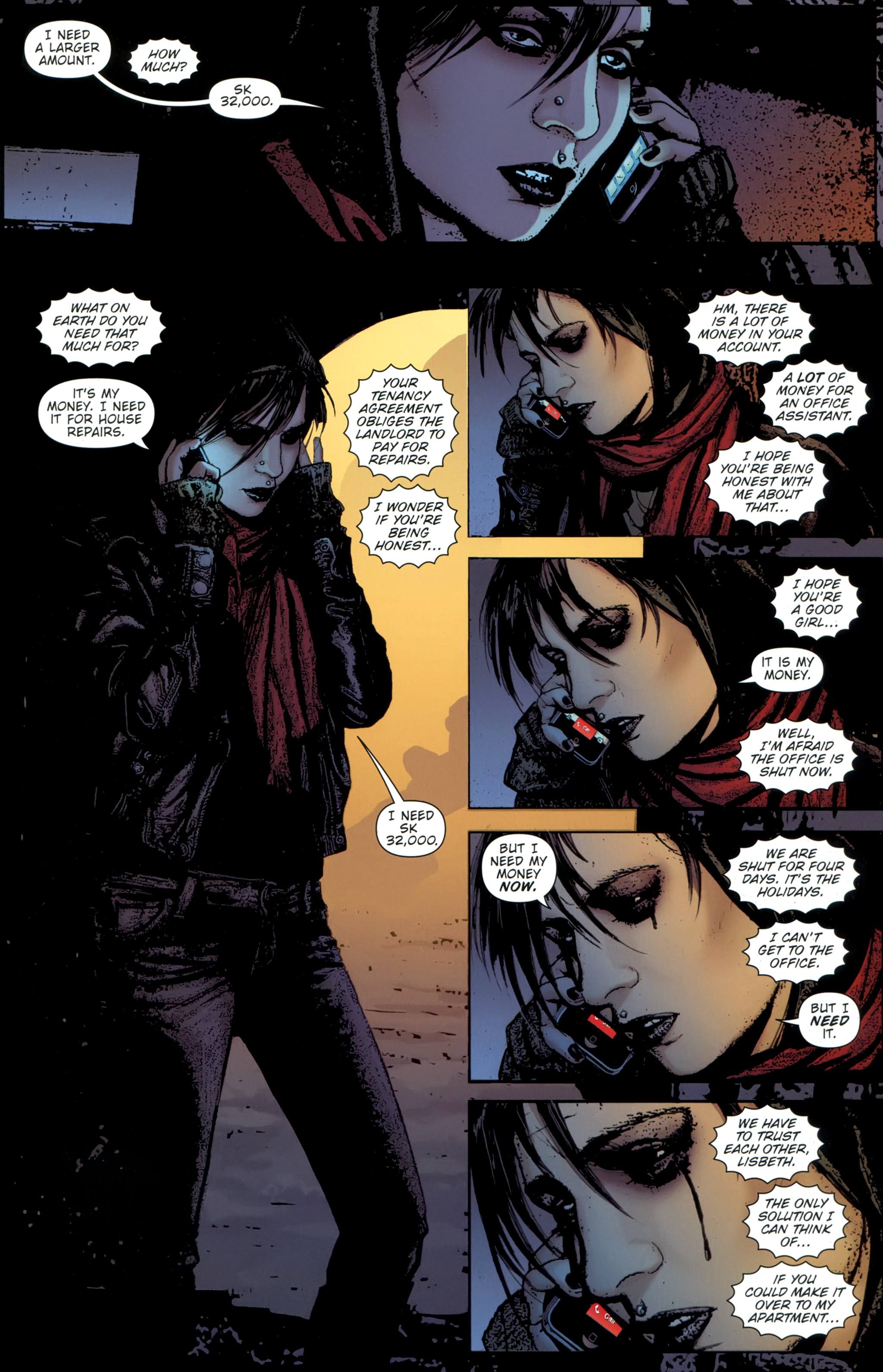 Read online The Girl With the Dragon Tattoo comic -  Issue # TPB 1 - 100