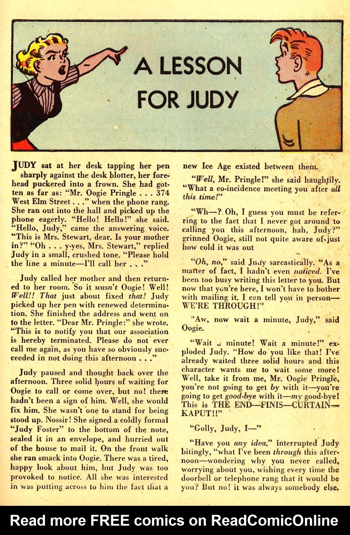 Read online A Date with Judy comic -  Issue #34 - 33