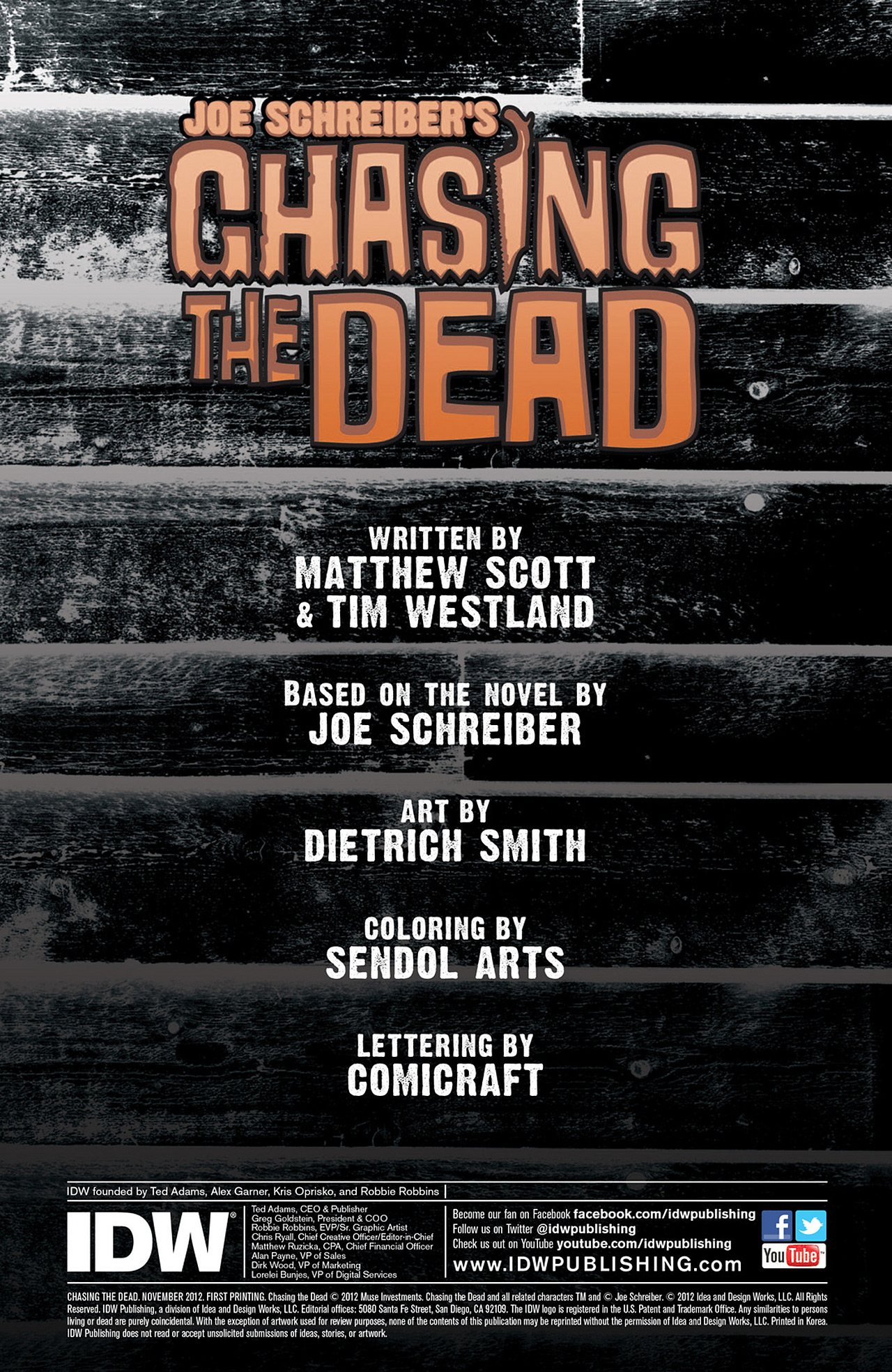 Read online Chasing the Dead comic -  Issue #1 - 2