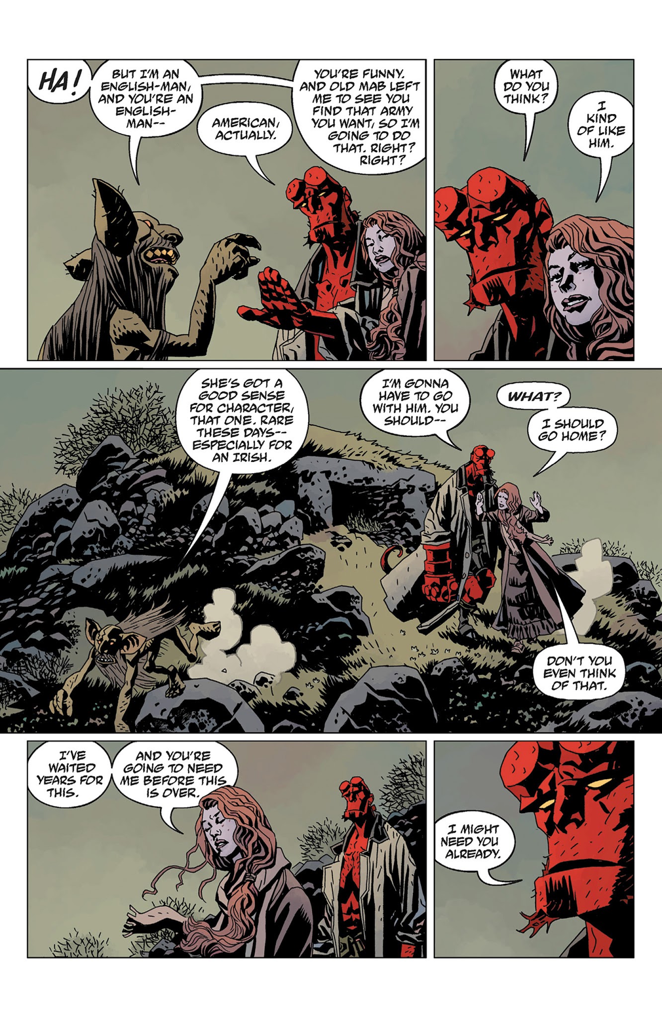 Read online Hellboy: The Wild Hunt comic -  Issue # TPB - 79