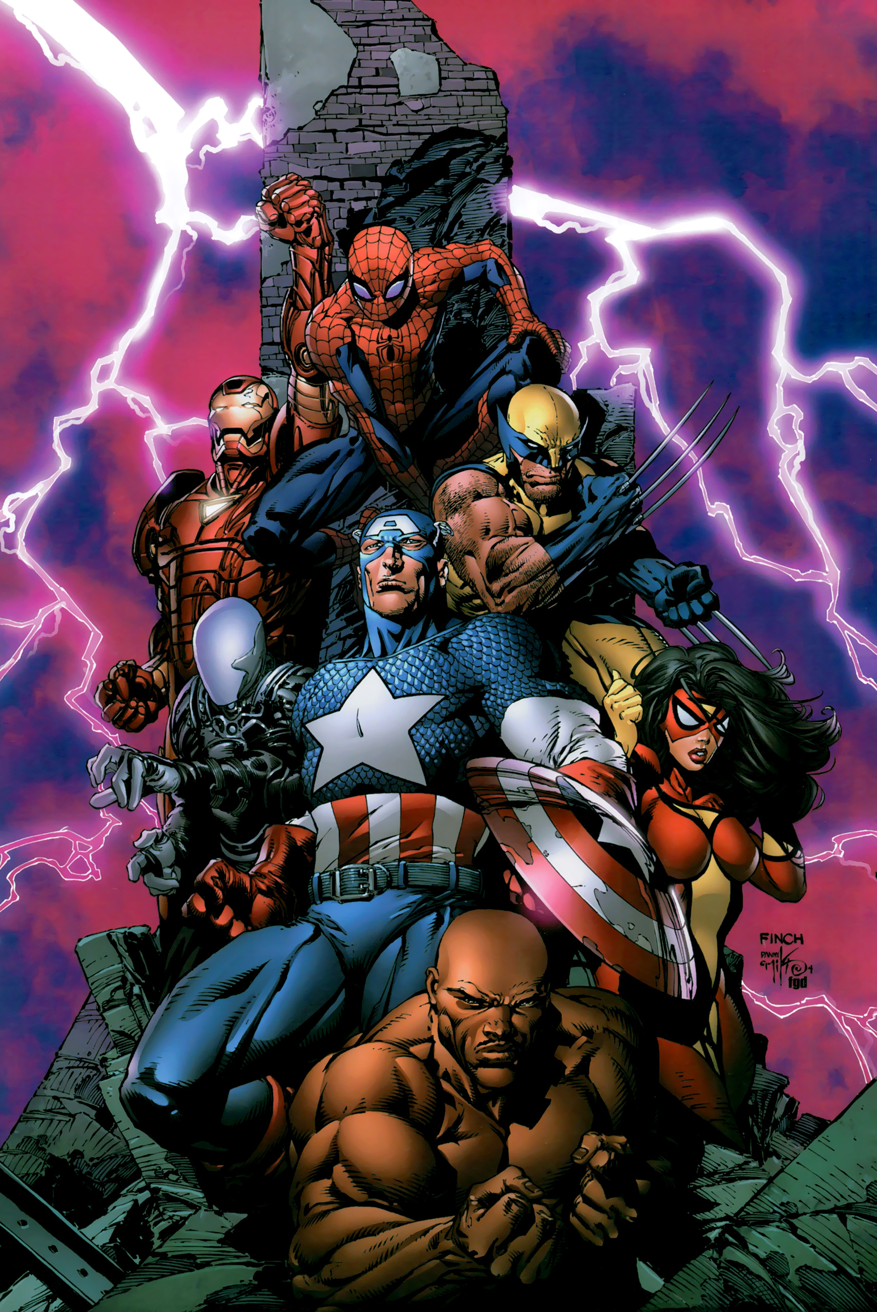 Read online New Avengers Poster Book comic -  Issue # Full - 14