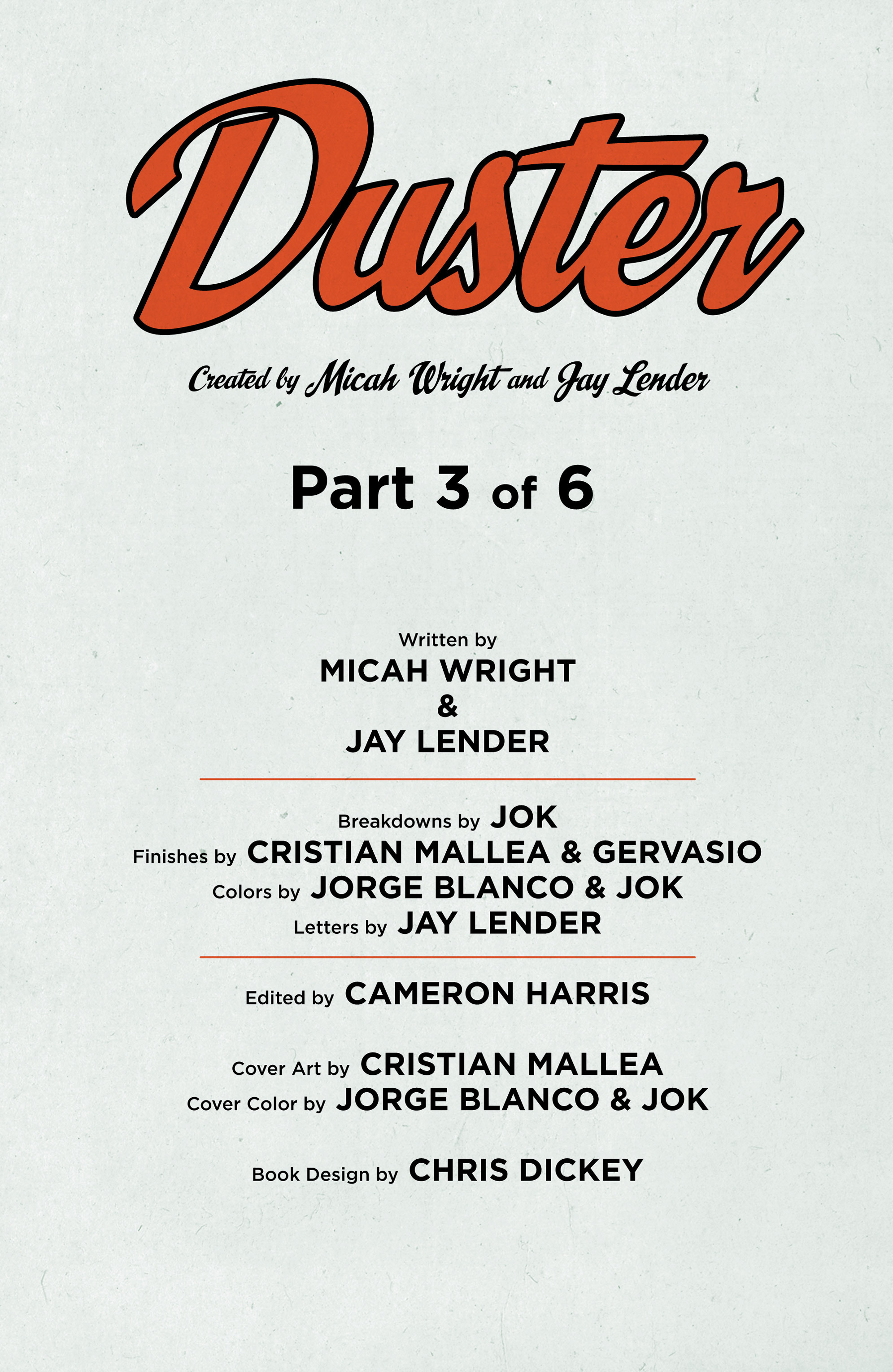 Read online Duster comic -  Issue #3 - 2