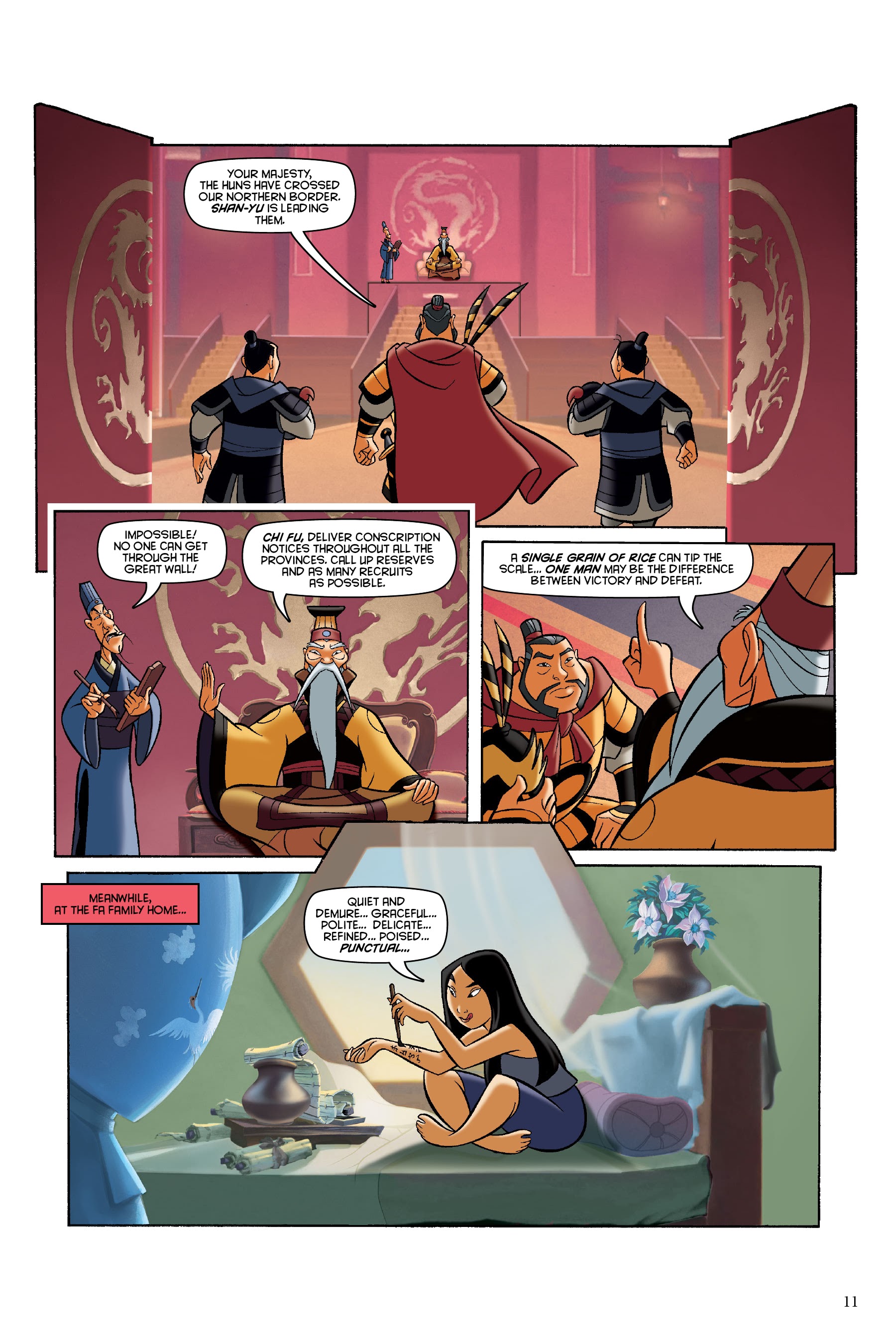 Read online Disney Mulan: The Story of the Movie in Comics comic -  Issue # TPB - 11