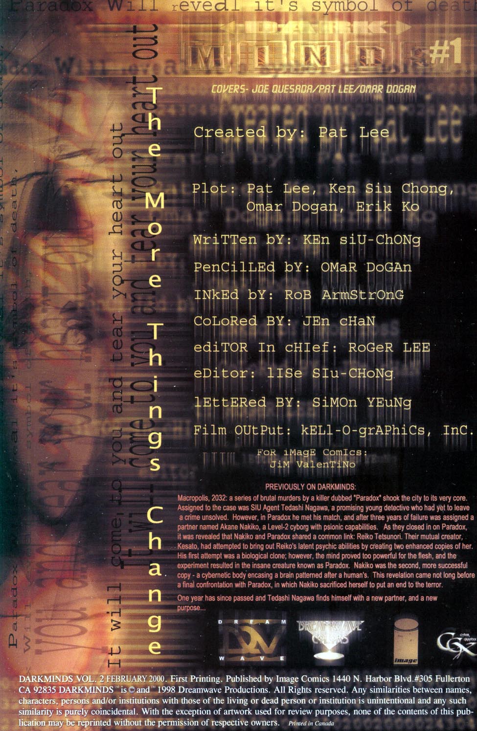 Read online Darkminds (2000) comic -  Issue #1 - 2