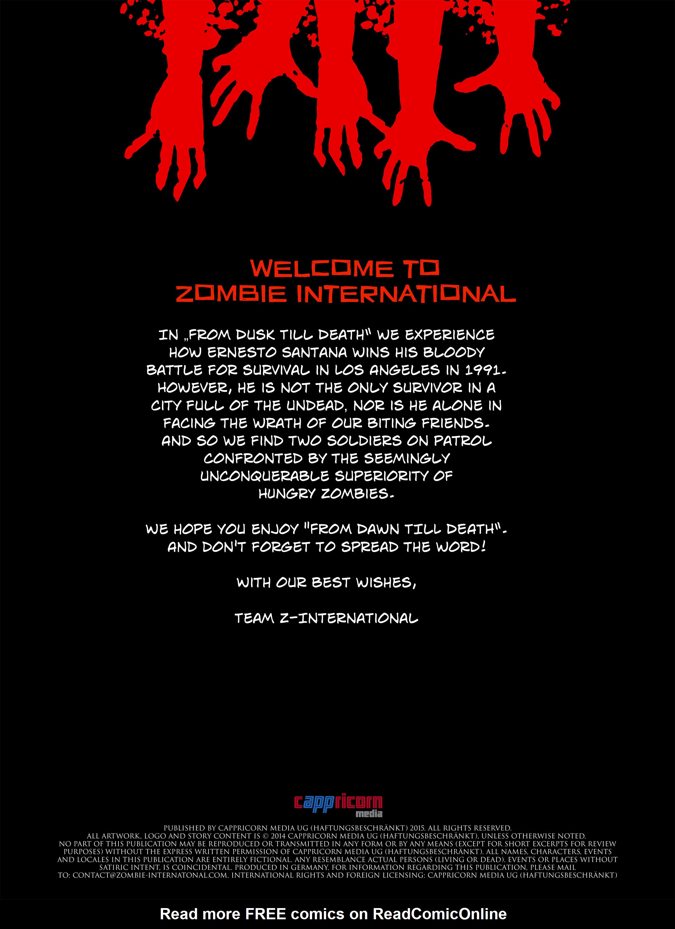 Read online Zombie International comic -  Issue #3 - 3