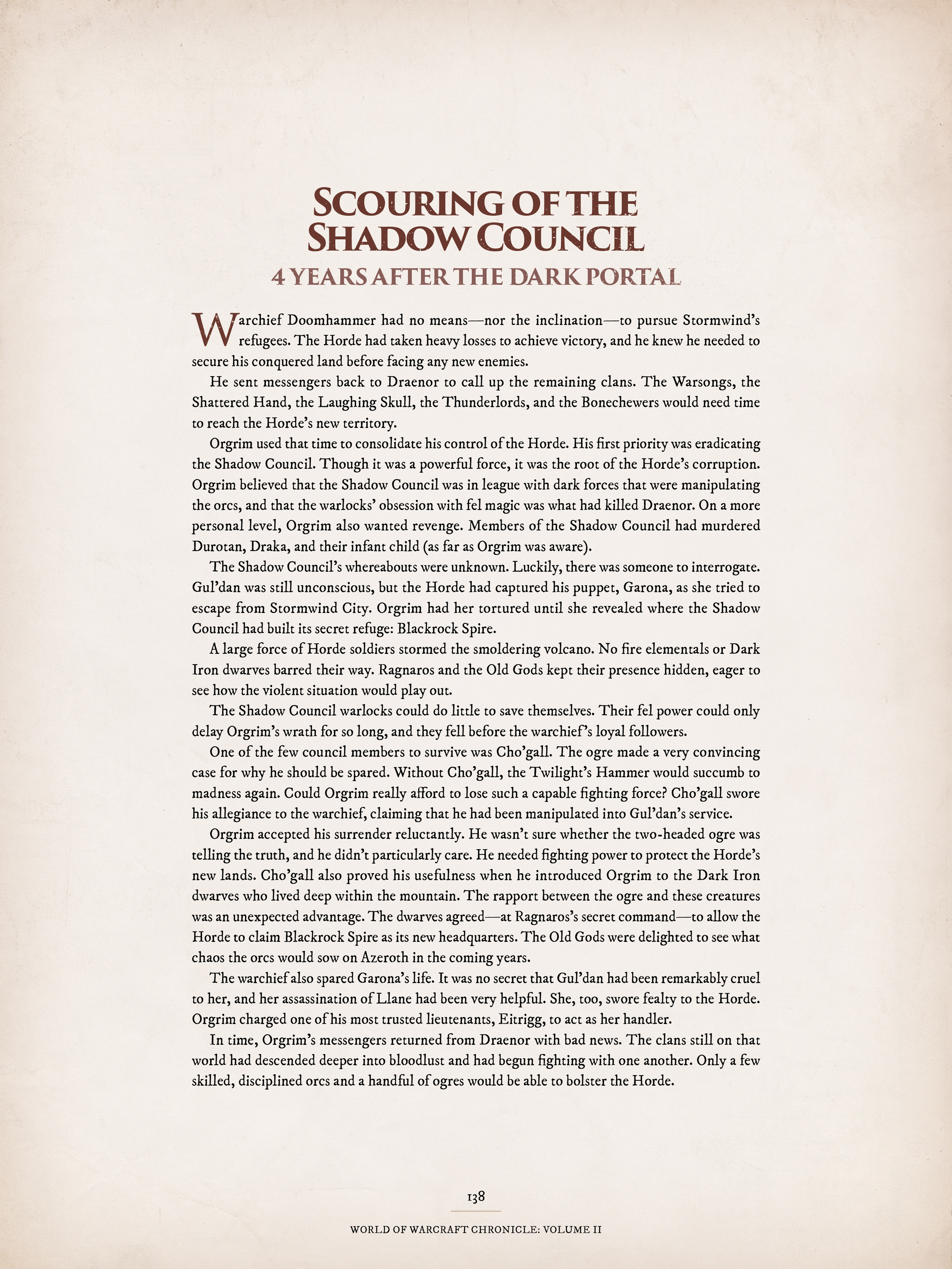 Read online World of Warcraft Chronicle Vol. 2 comic -  Issue # Full - 135