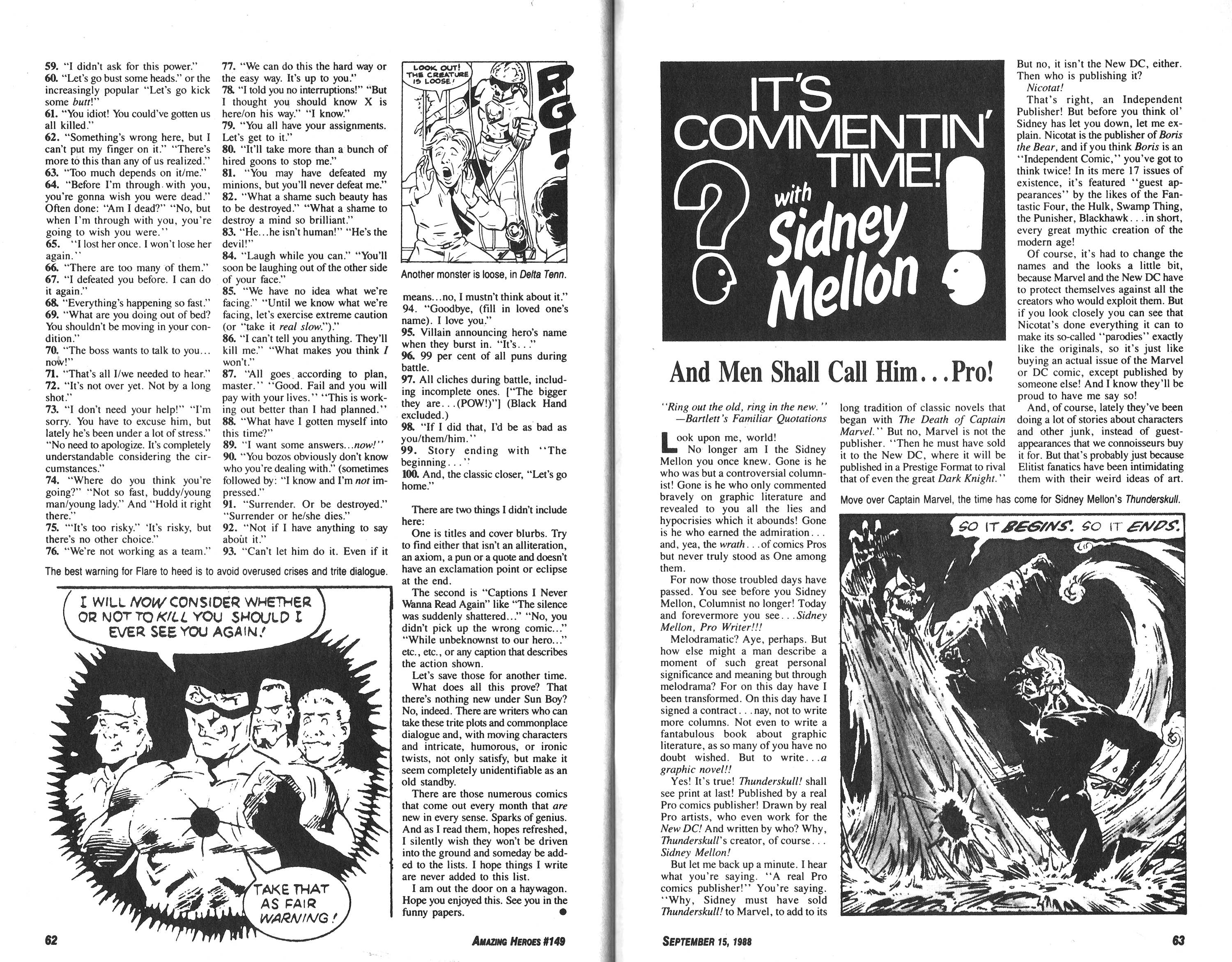 Read online Amazing Heroes comic -  Issue #149 - 32
