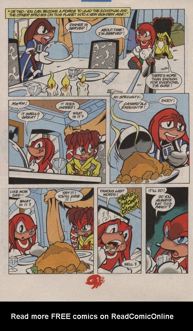 Read online Knuckles the Echidna comic -  Issue #16 - 22