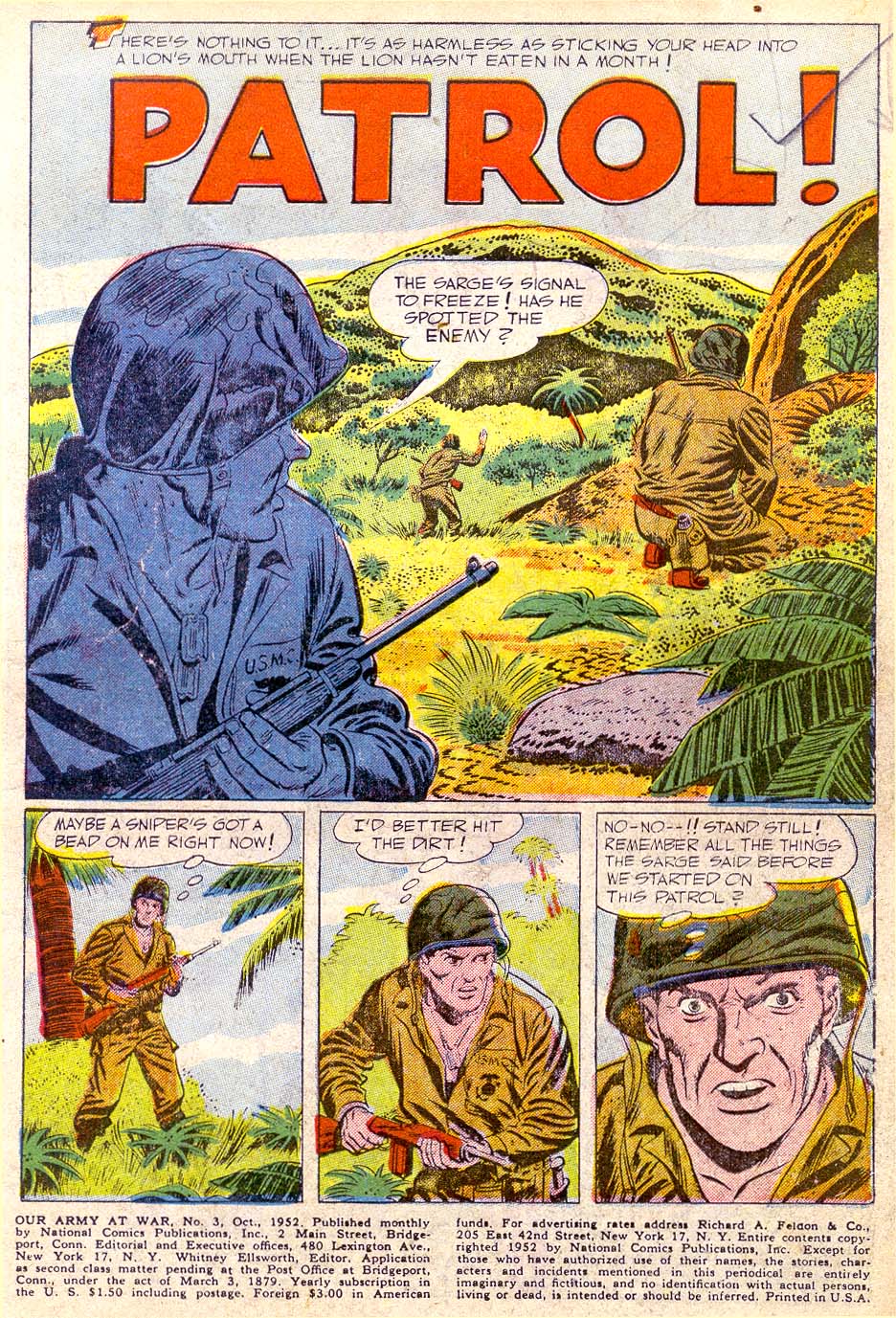 Read online Our Army at War (1952) comic -  Issue #3 - 4