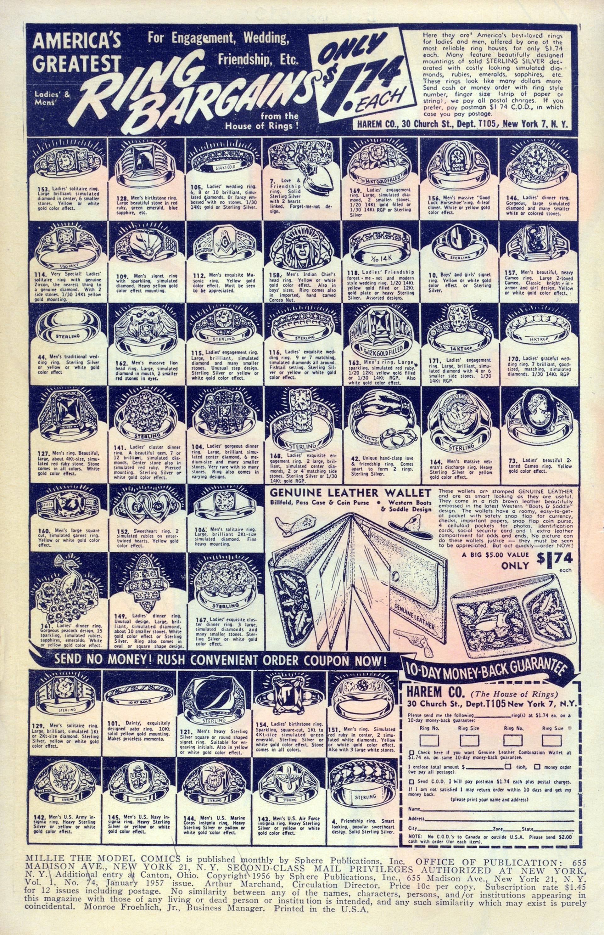 Read online Millie the Model comic -  Issue #74 - 2